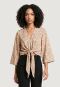 Top Ayfee TOP INCROCIATO MANICA KIMONO