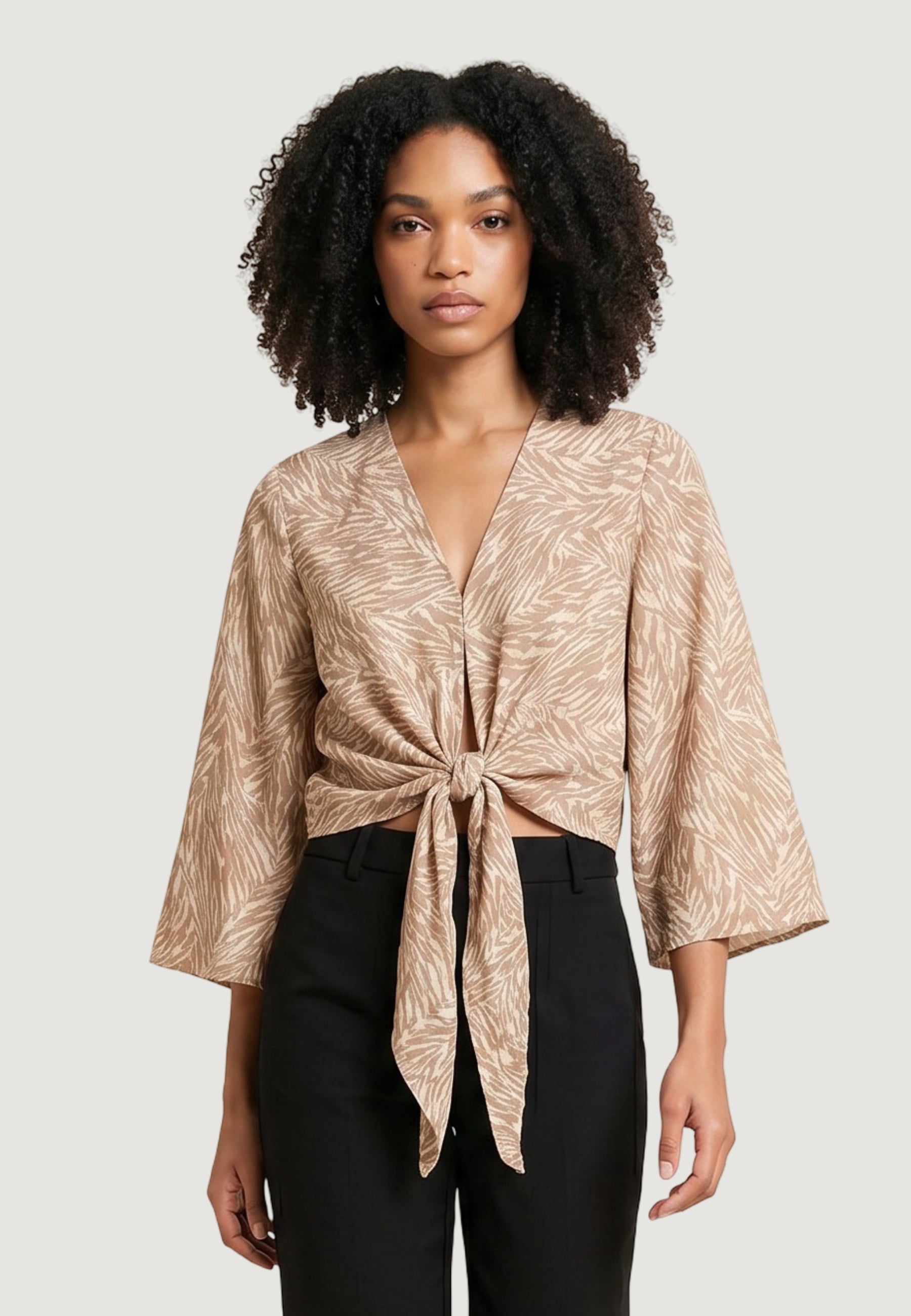 Top Ayfee TOP INCROCIATO MANICA KIMONO