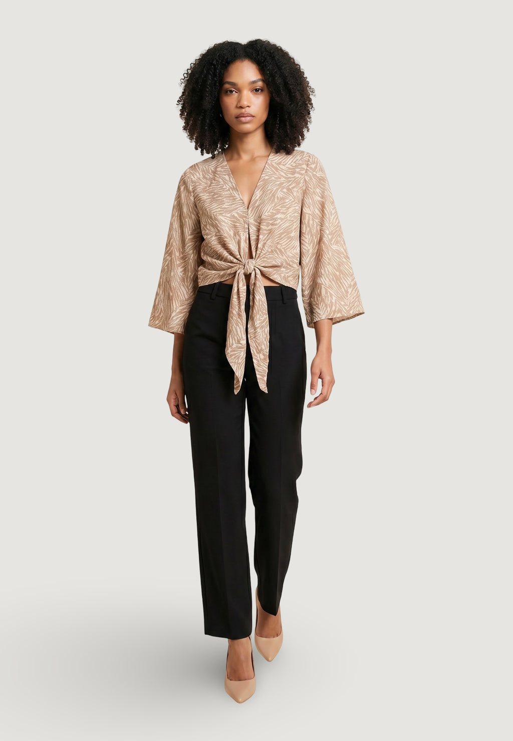 Top Ayfee TOP INCROCIATO MANICA KIMONO