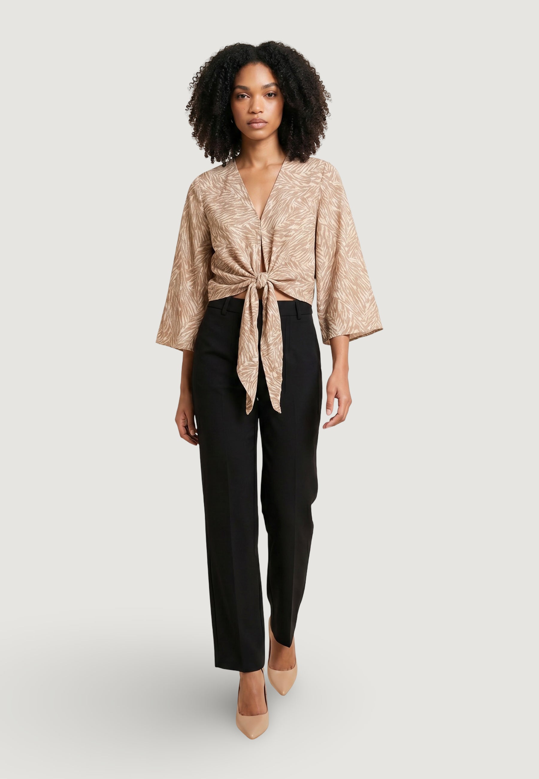 Top Ayfee TOP INCROCIATO MANICA KIMONO