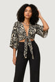 Top Ayfee TOP INCROCIATO MANICA KIMONO