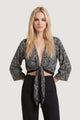 Top Ayfee TOP INCROCIATO MANICA KIMONO