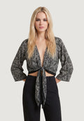 Top Ayfee TOP INCROCIATO MANICA KIMONO