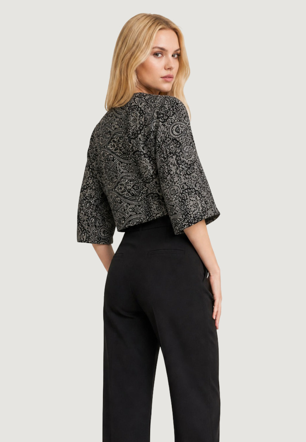 Top Ayfee TOP INCROCIATO MANICA KIMONO