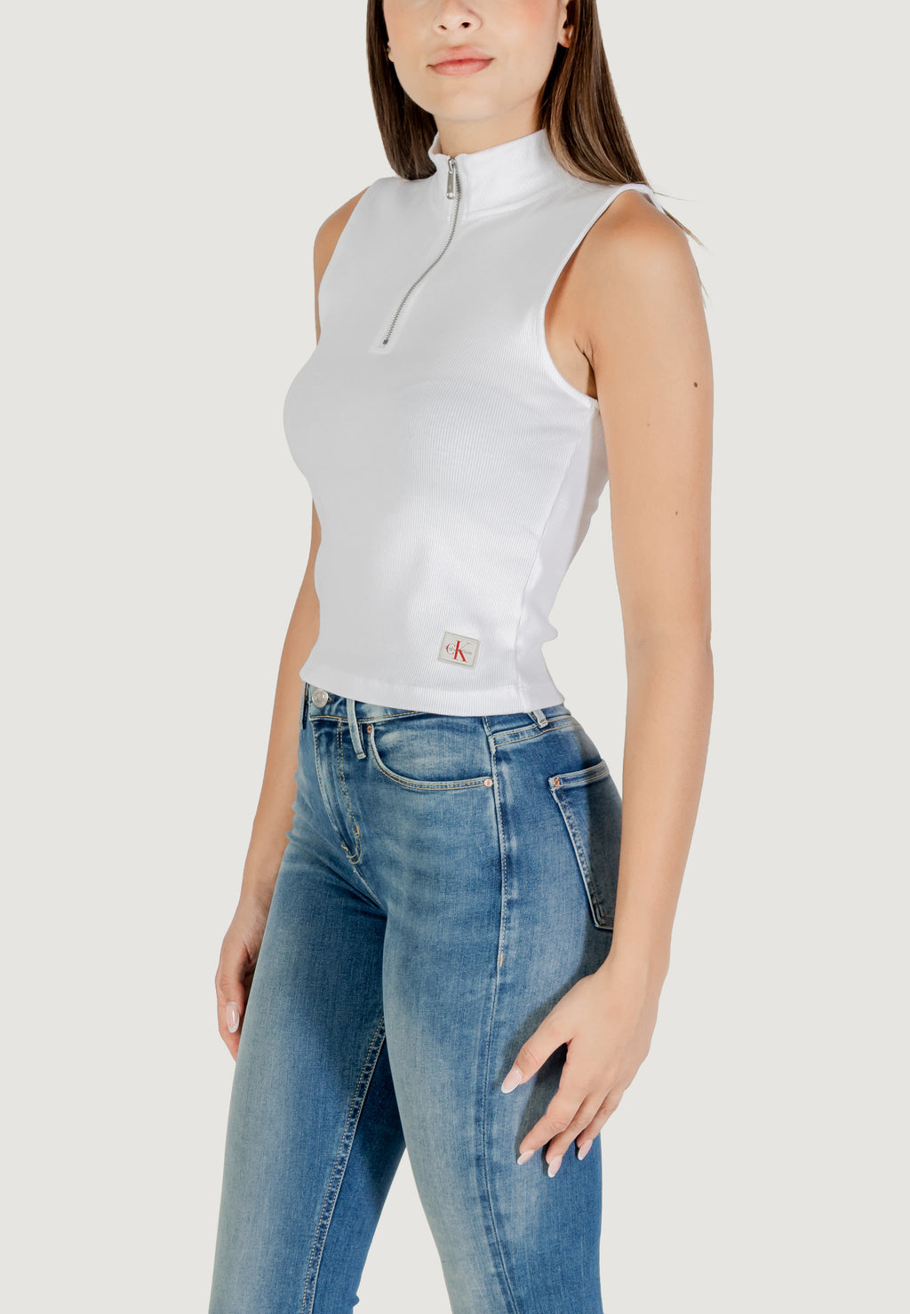 Top Calvin Klein Jeans A- WOVEN LABEL SL QZ
