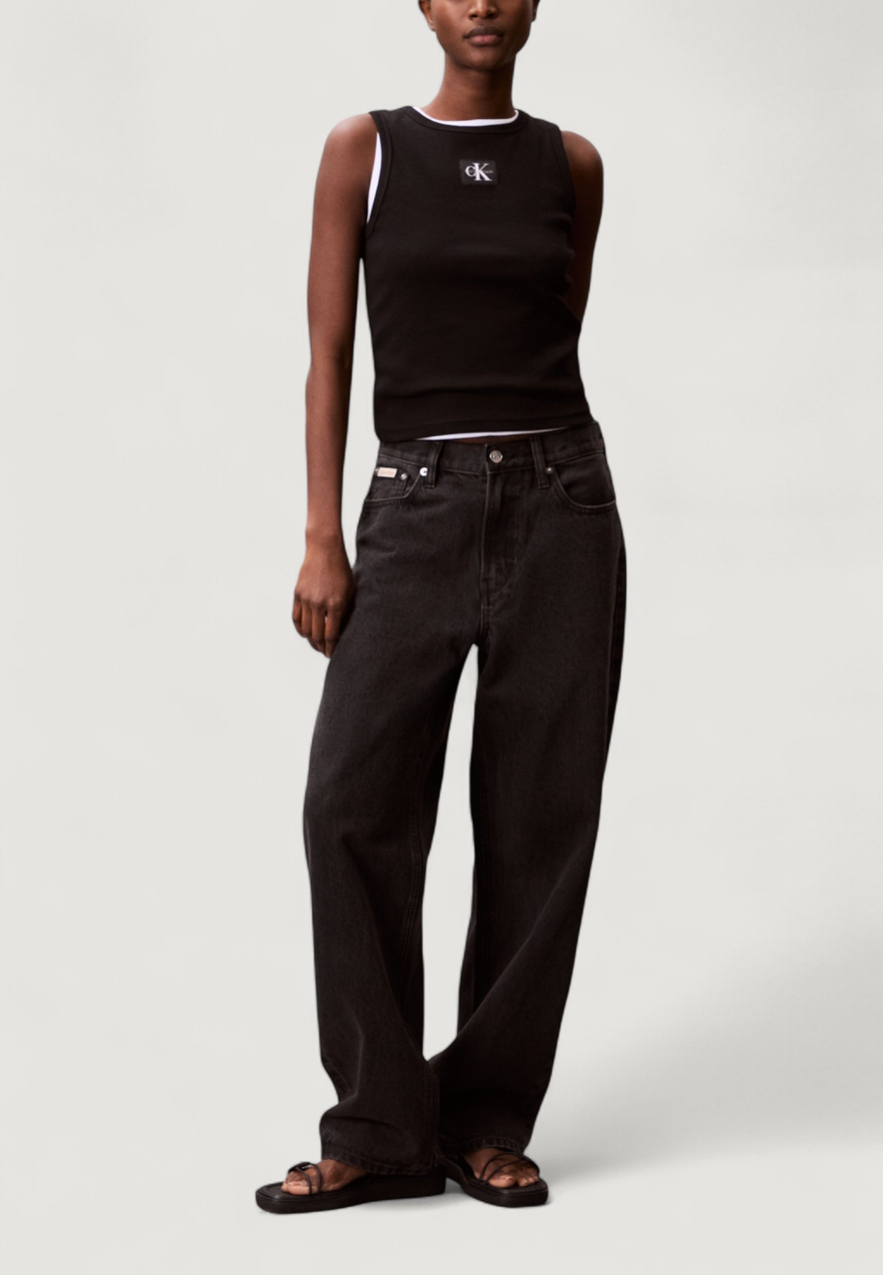 Top Calvin Klein Jeans A - WOVEN LABEL 2X2