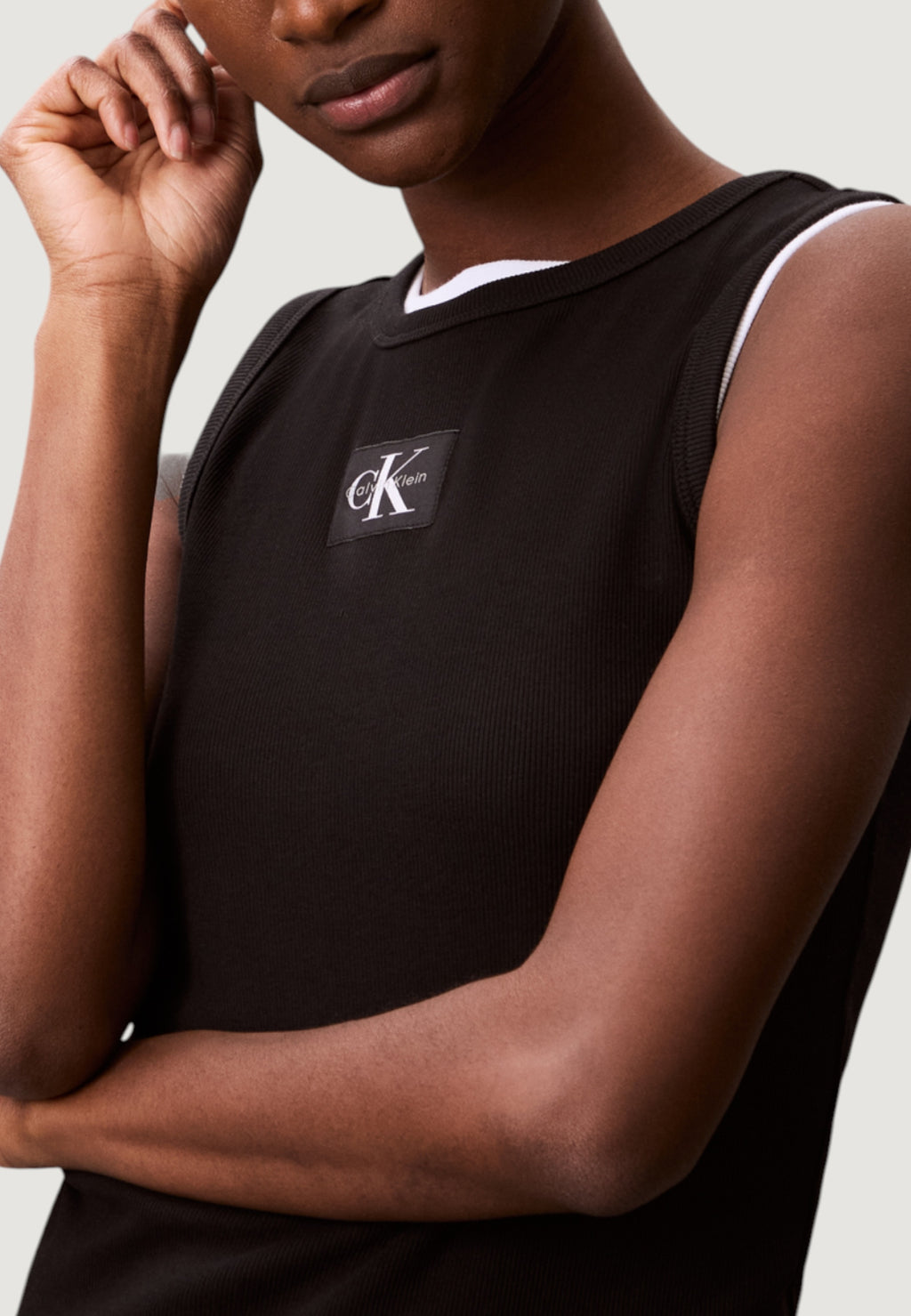 Top Calvin Klein Jeans A - WOVEN LABEL 2X2