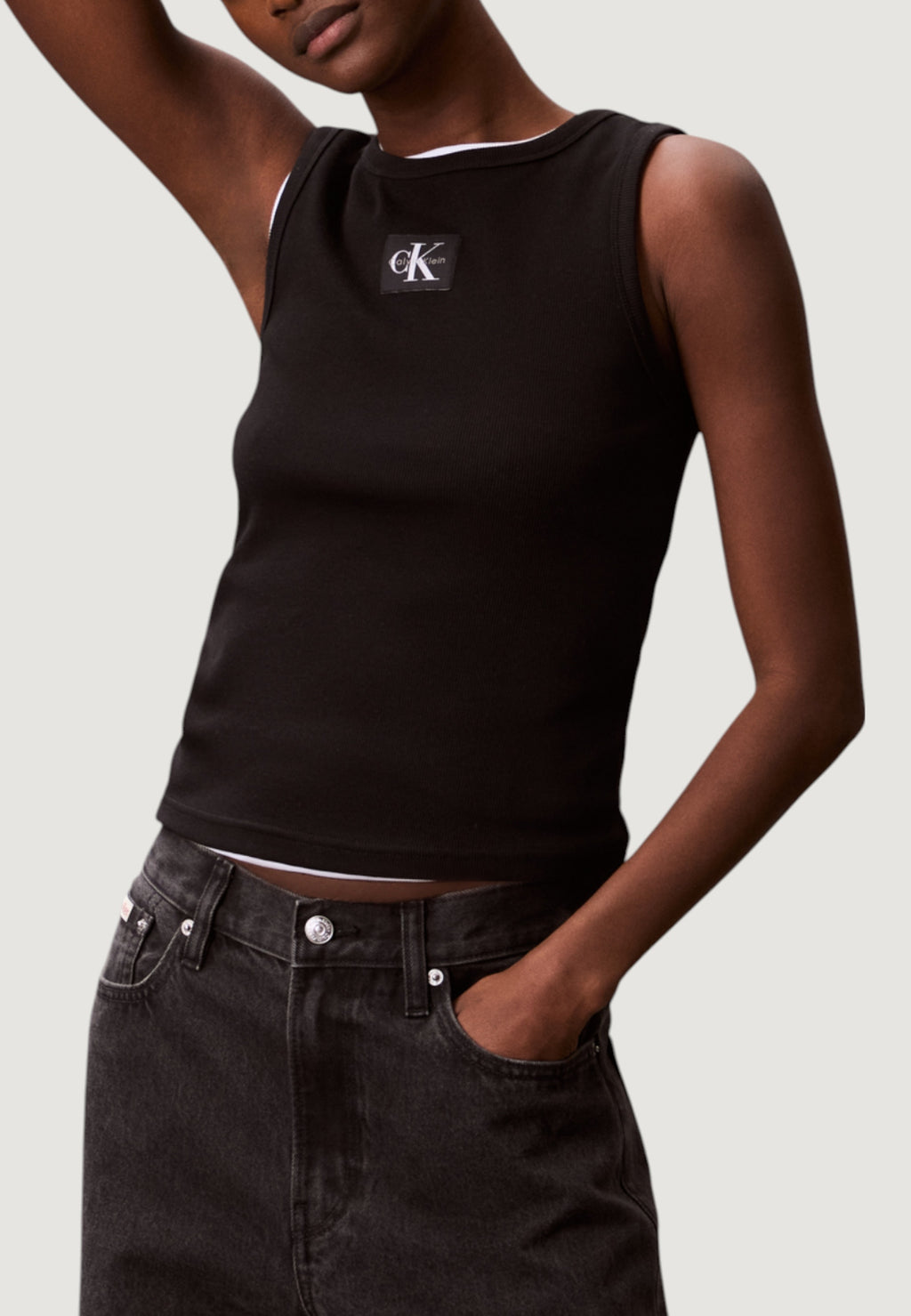 Top Calvin Klein Jeans A - WOVEN LABEL 2X2