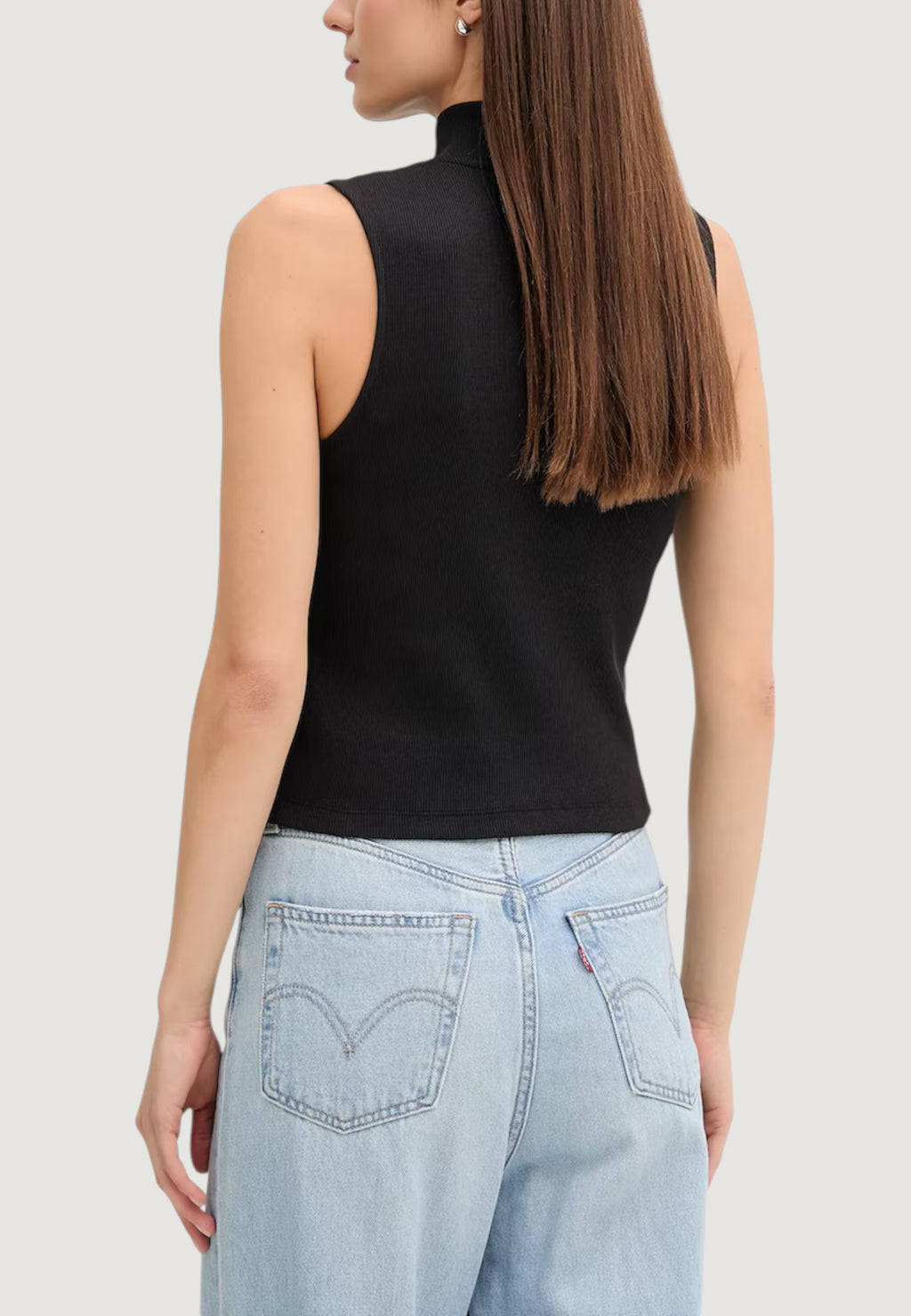 Top Calvin Klein Jeans A- WOVEN LABEL SL QZ