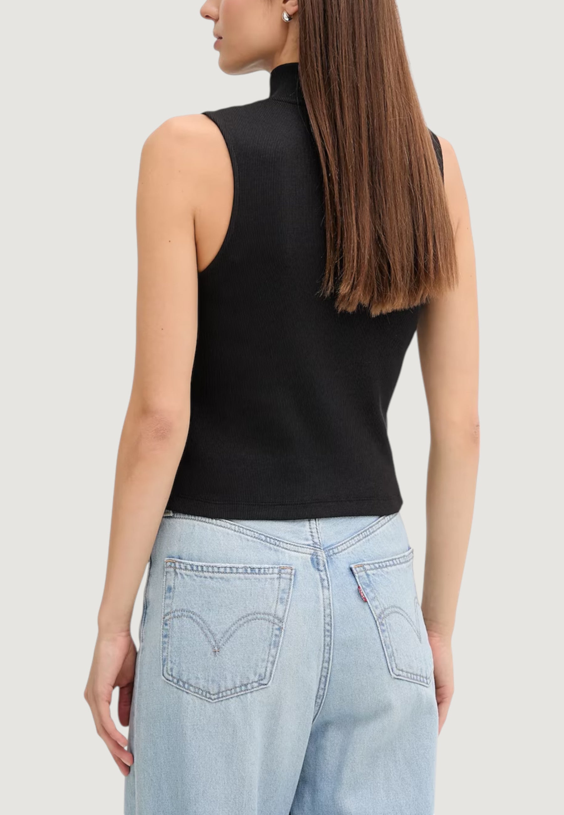 Top Calvin Klein Jeans A- WOVEN LABEL SL QZ