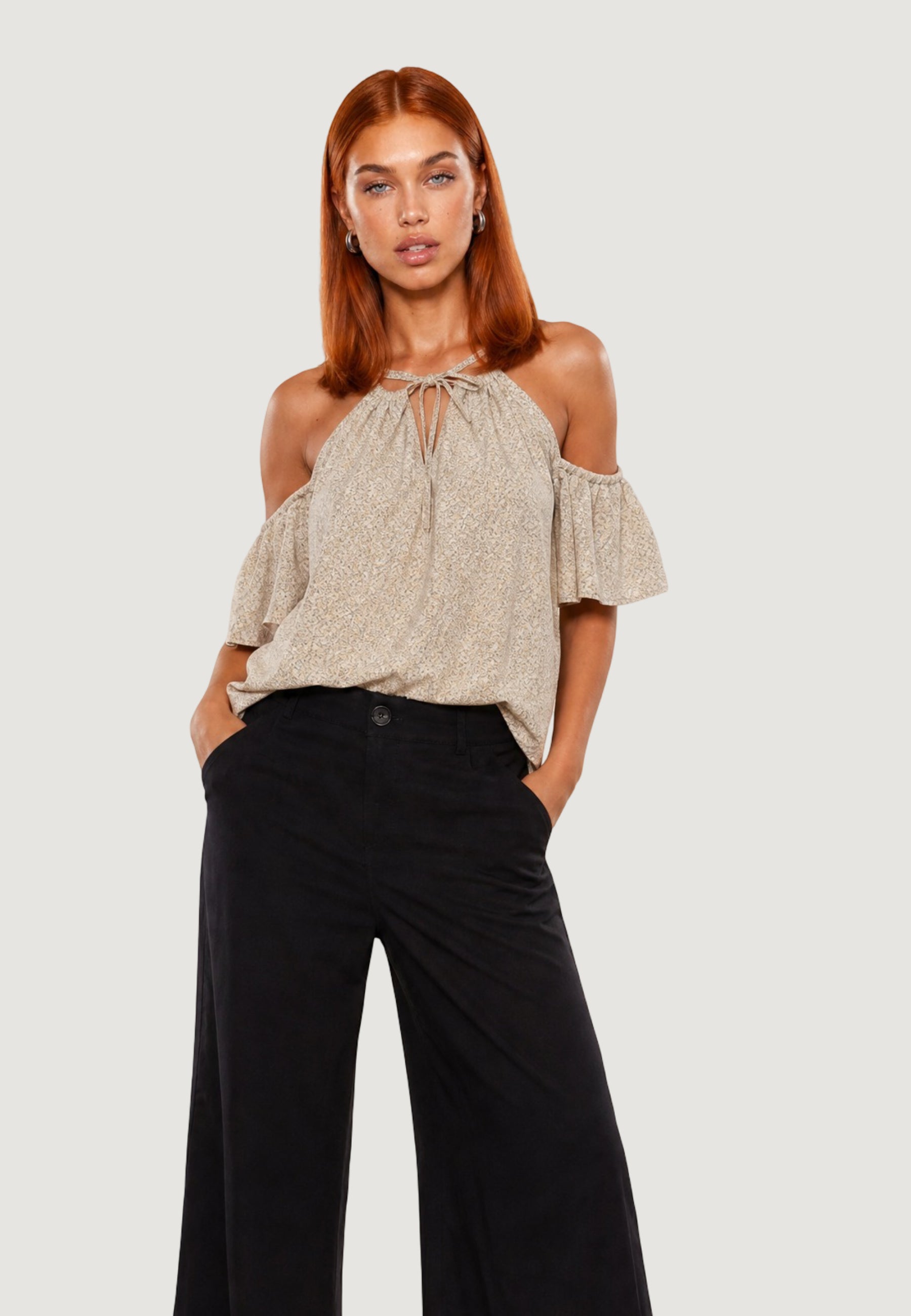 Top I am Top Viscosa Spalle Scoperte