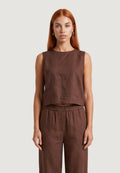 Top I am Top Lino Minimalista