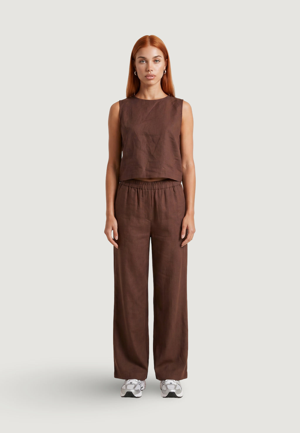 Top I am Top Lino Minimalista