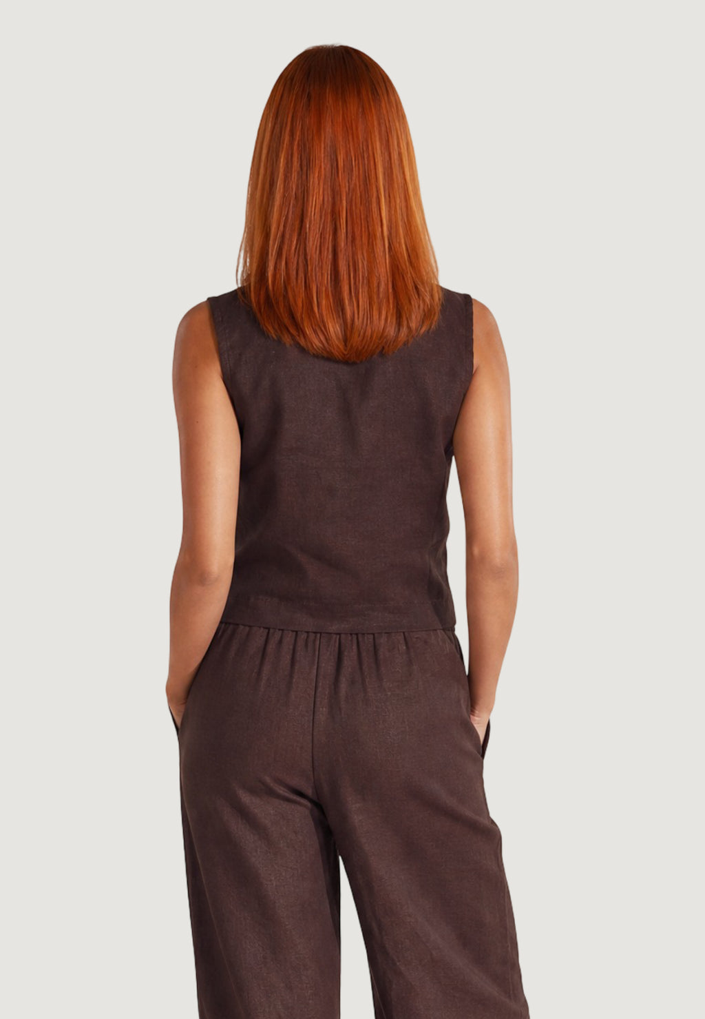 Top I am Top Lino Minimalista
