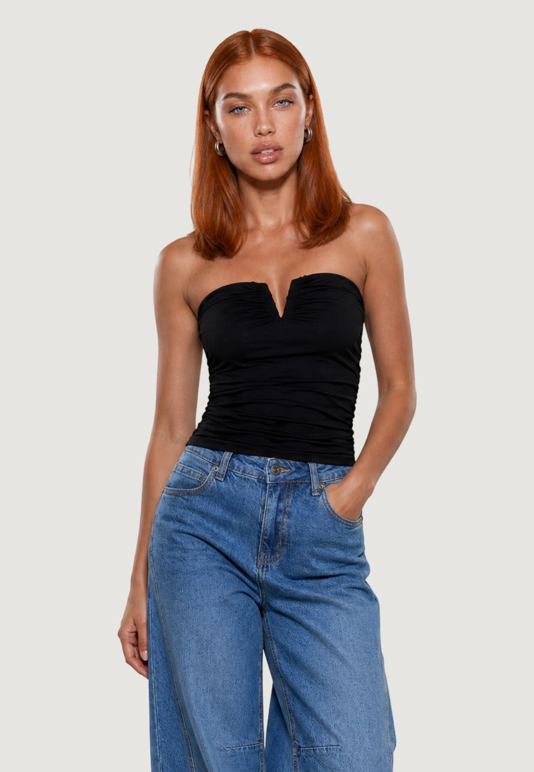 Top I am BUSTIER CON 