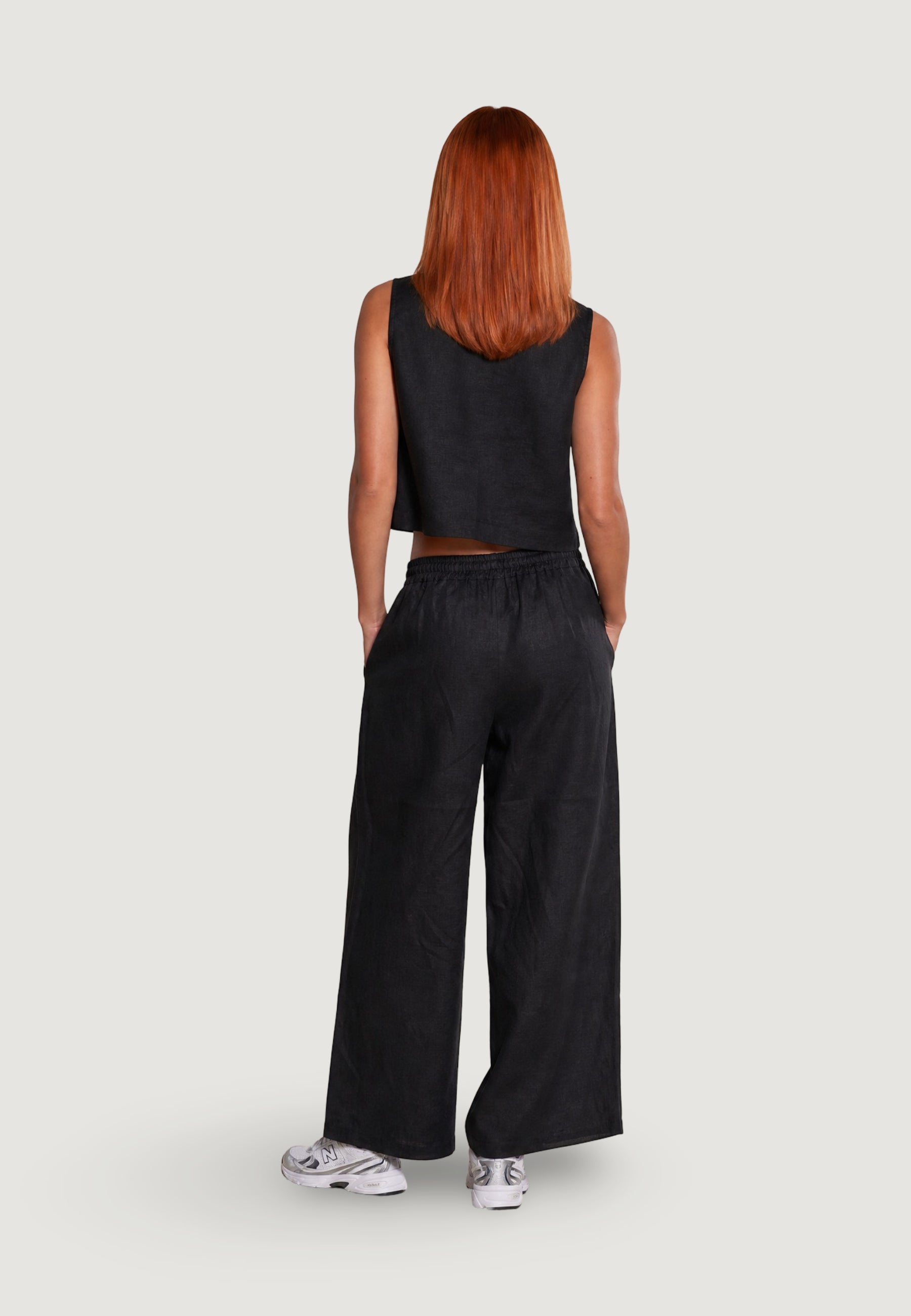 Top I am Top Lino Minimalista