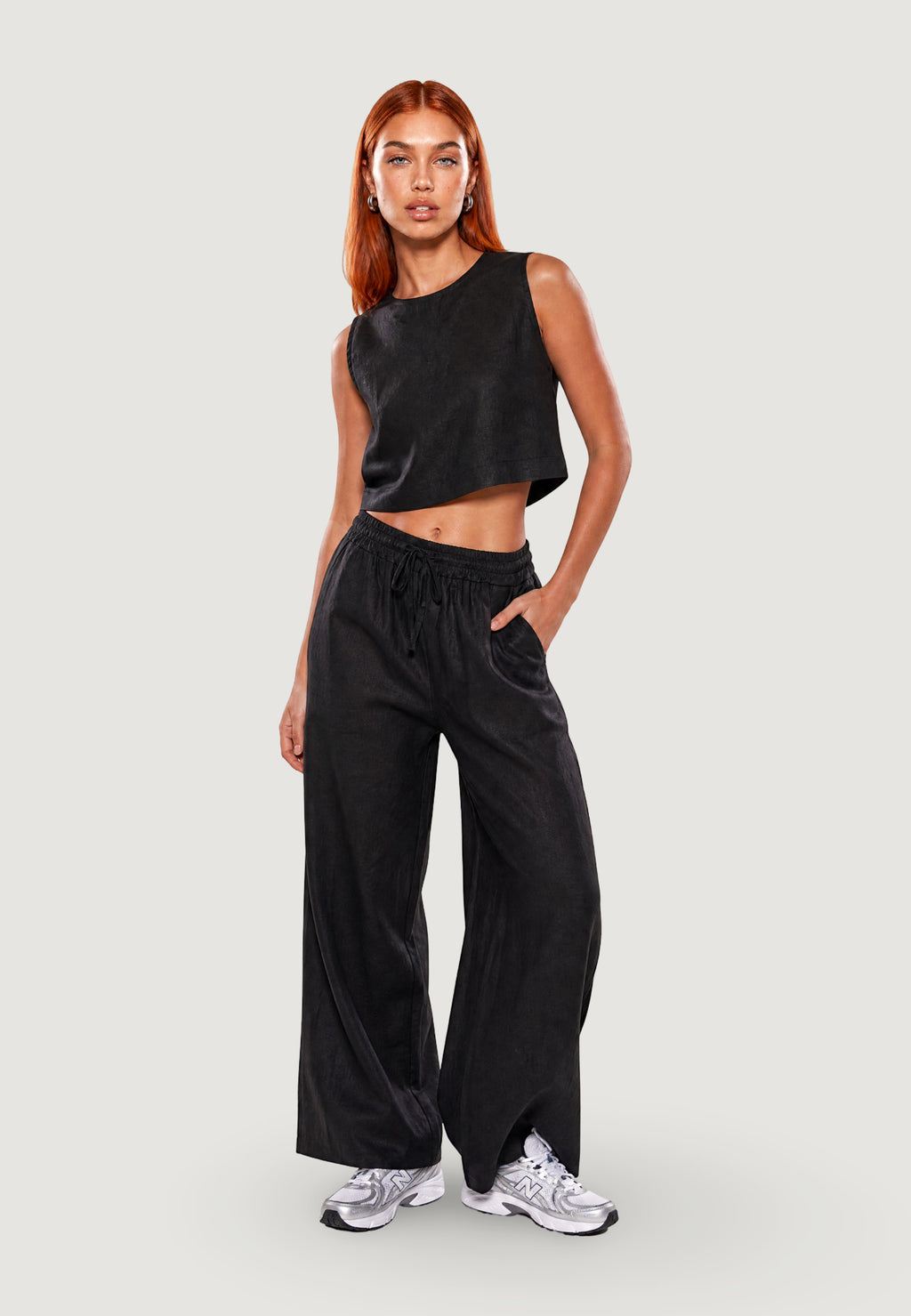 Top I am Top Lino Minimalista