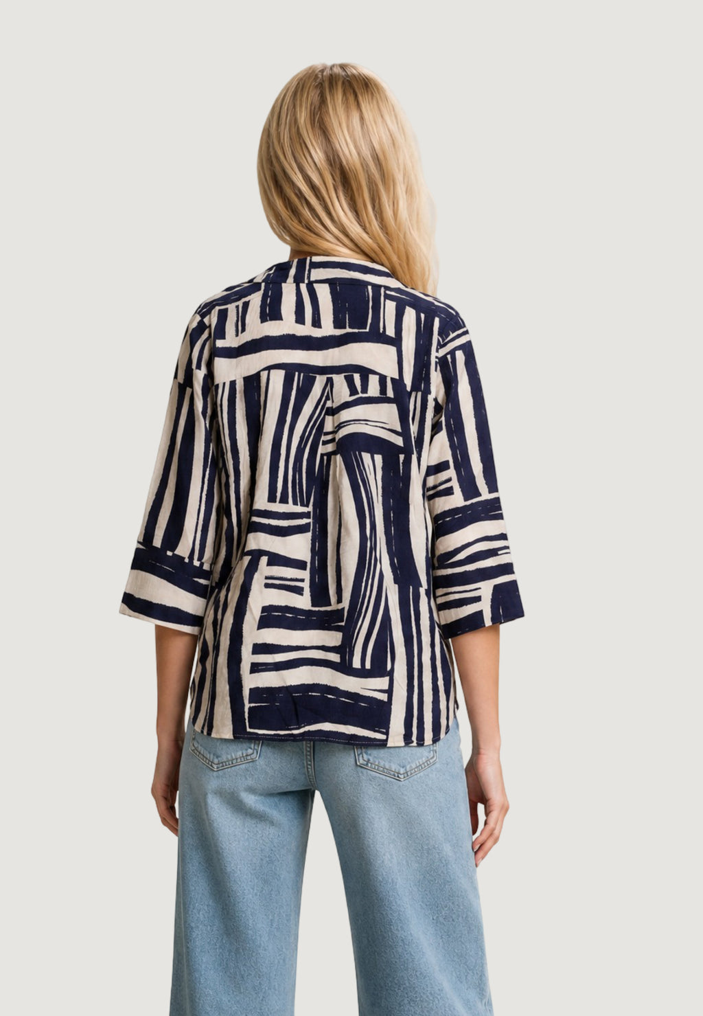 Top Jacqueline de Yong Jdypepper 3/4 V-Neck Collar Top Wvn Dia