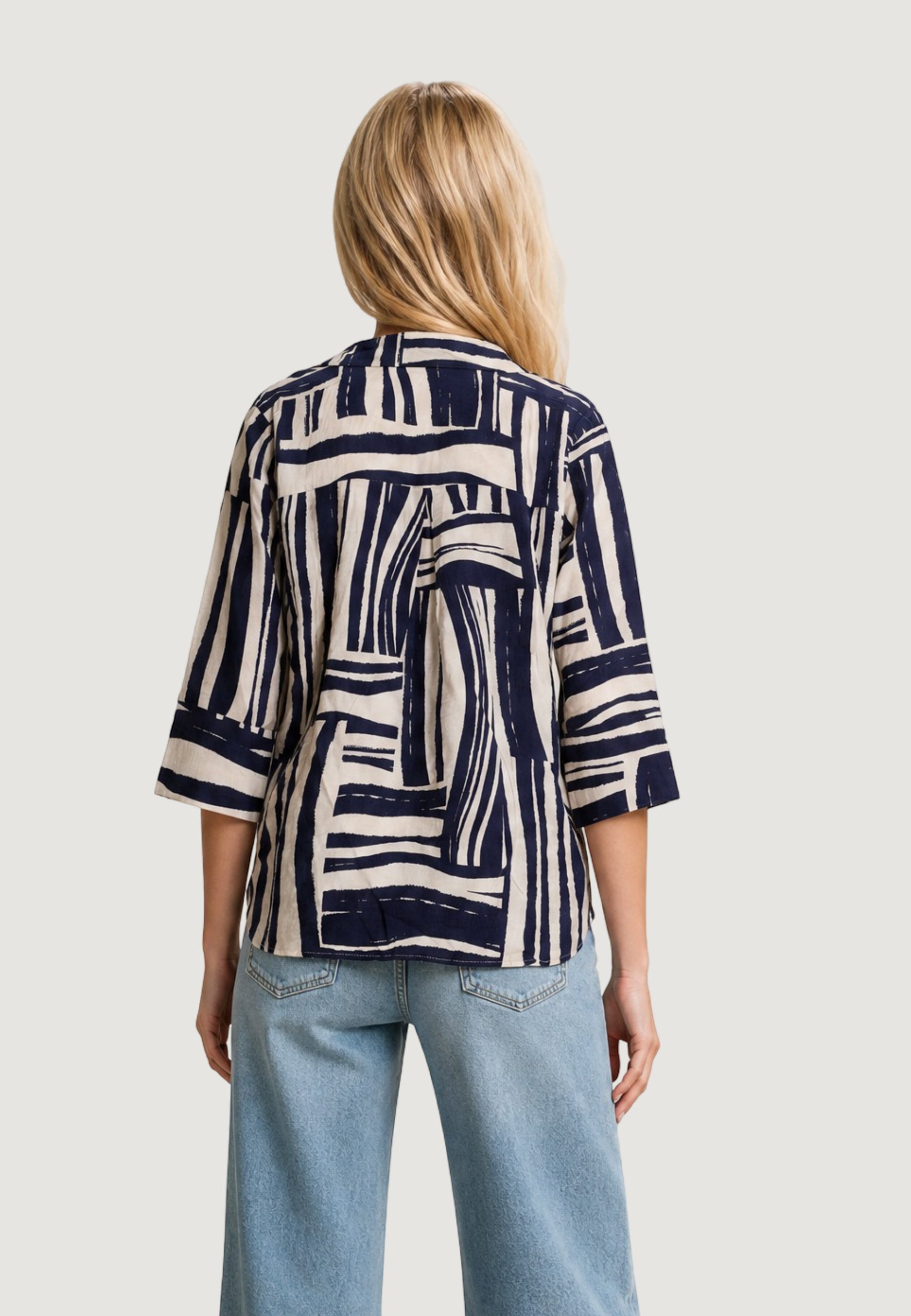 Top Jacqueline de Yong Jdypepper 3/4 V-Neck Collar Top Wvn Dia