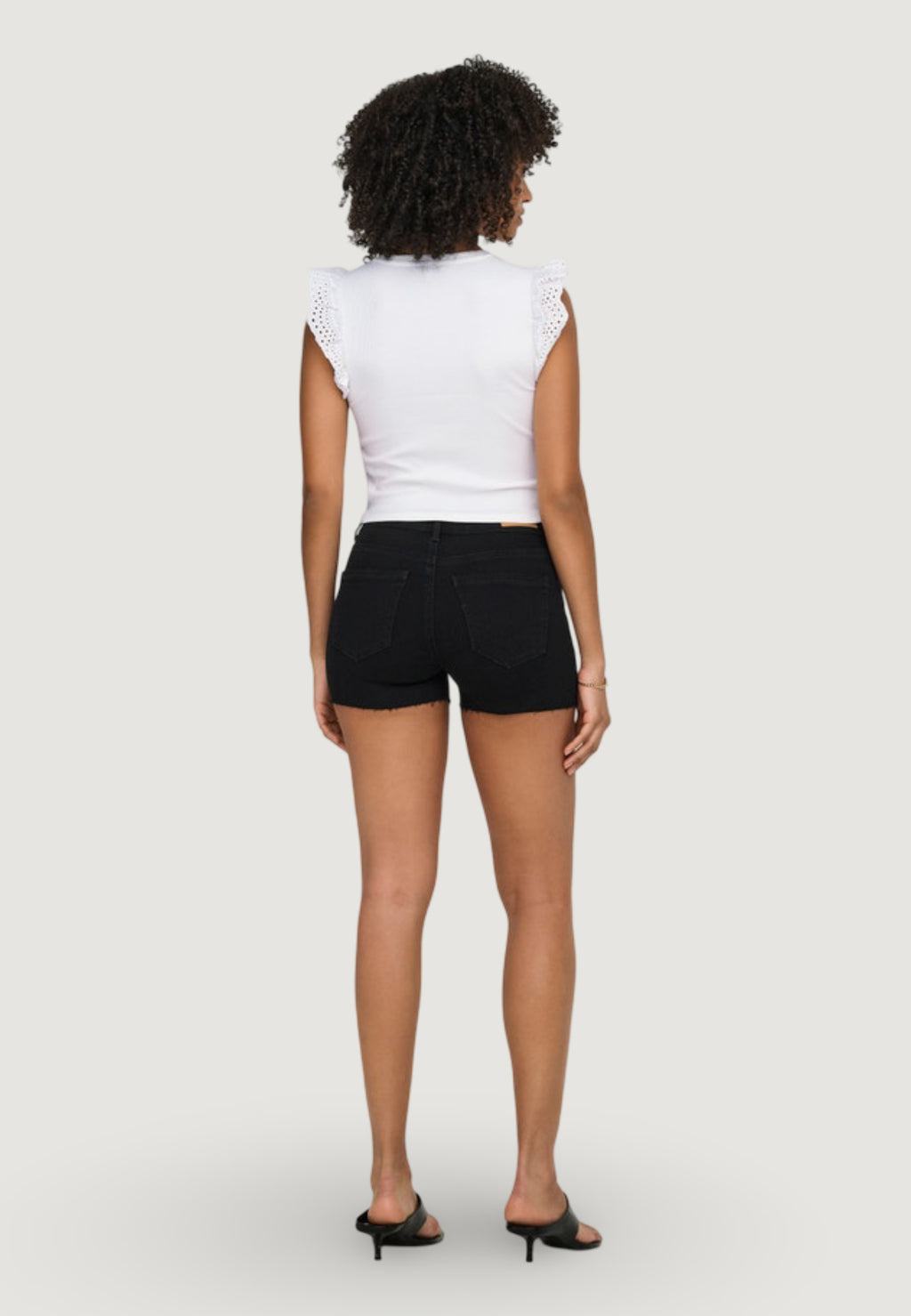 Top Only Onlmathilda S/L Lace Detail Jrs Noos