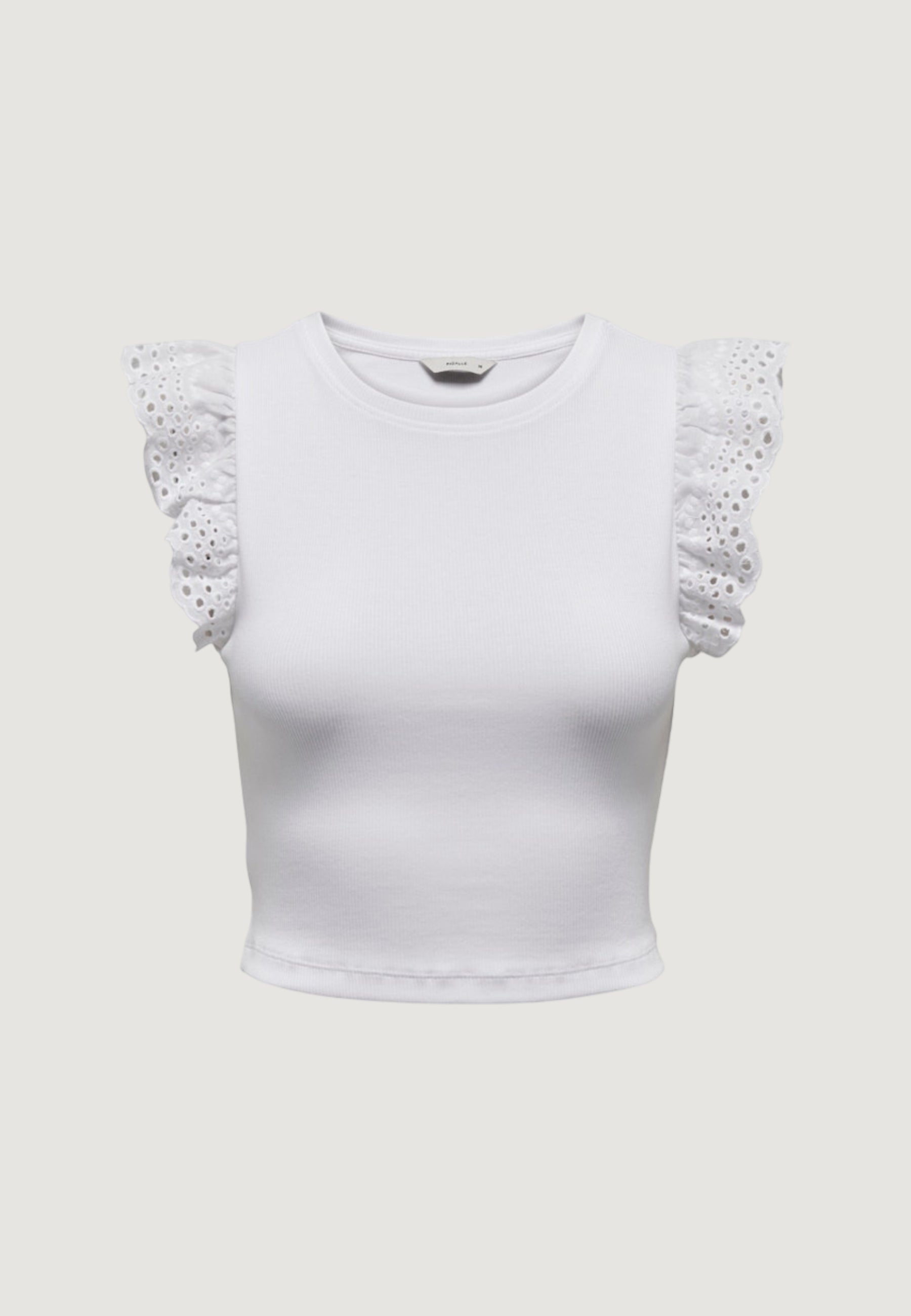 Top Only Onlmathilda S/L Lace Detail Jrs Noos