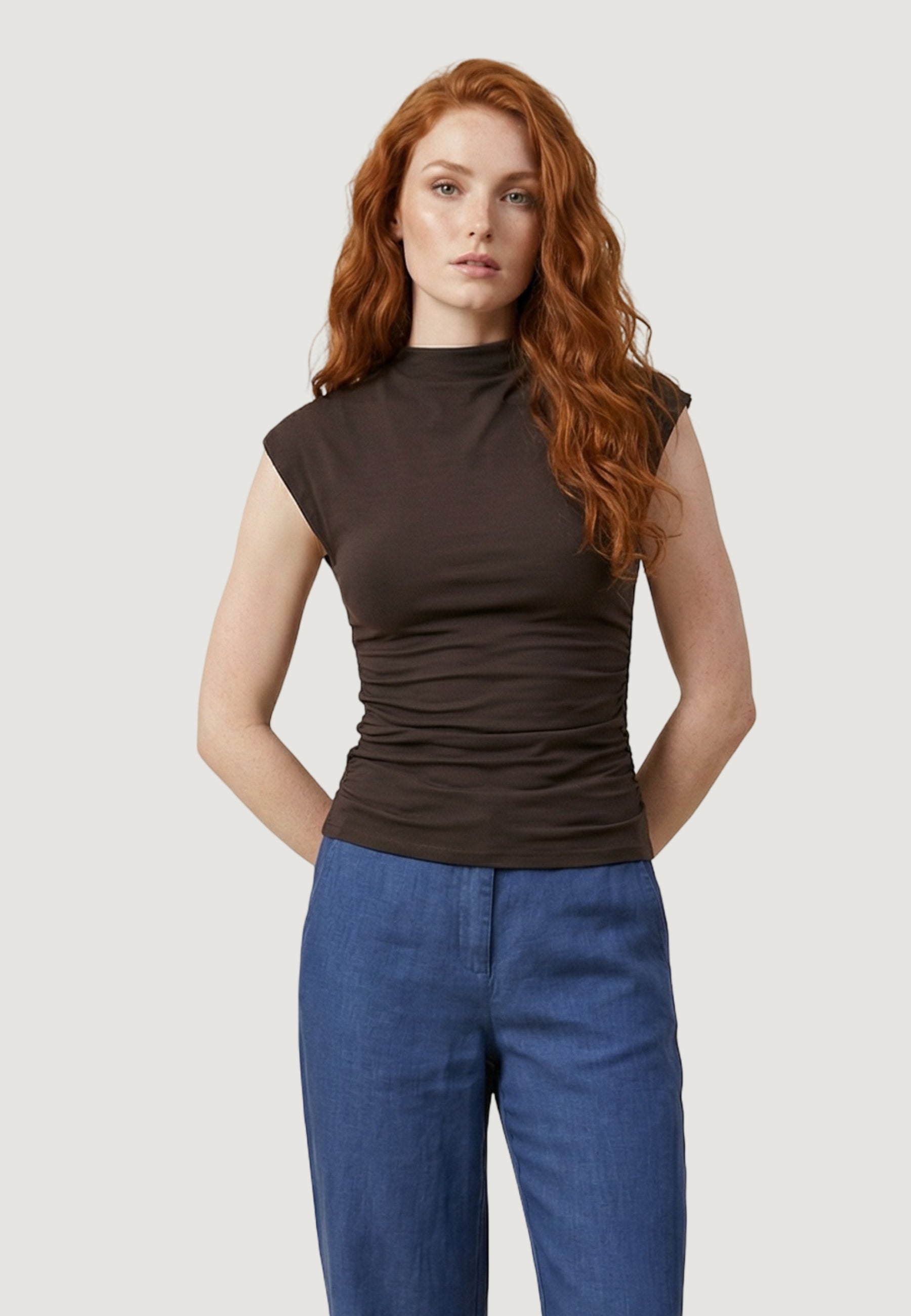 Top Only Onlmira Capsl Ruching Jrs Noos