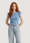 Top Only Onlmathilda S/L Lace Detail Jrs Noos