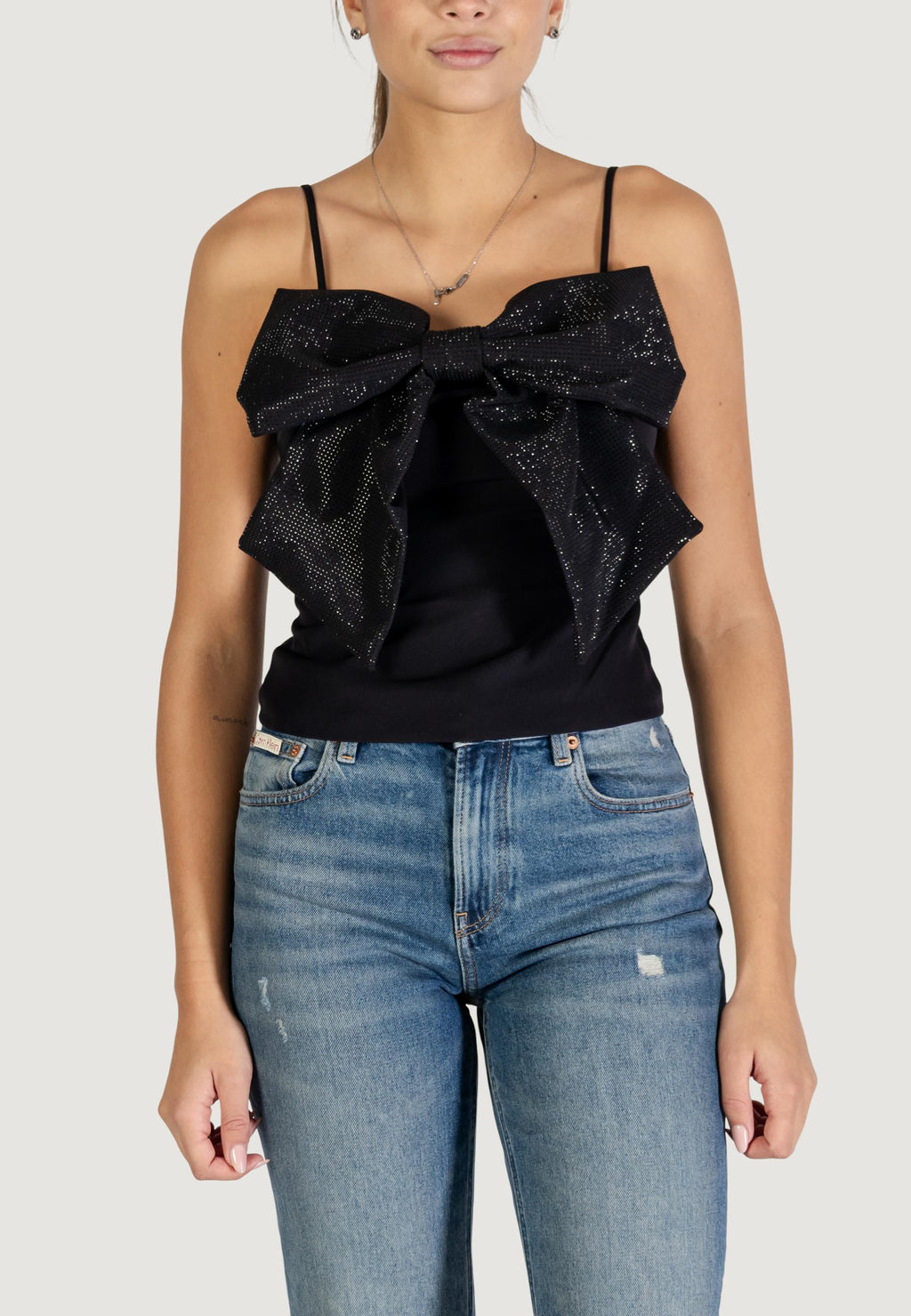 Top Only Onlginie Rhinestone Bow Strap Top Wvn