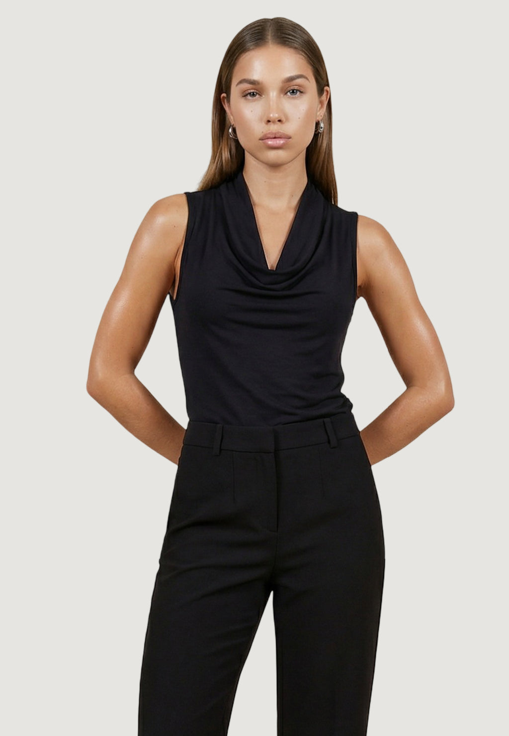 Top Only Onlhannah S/L Waterfall Jrs