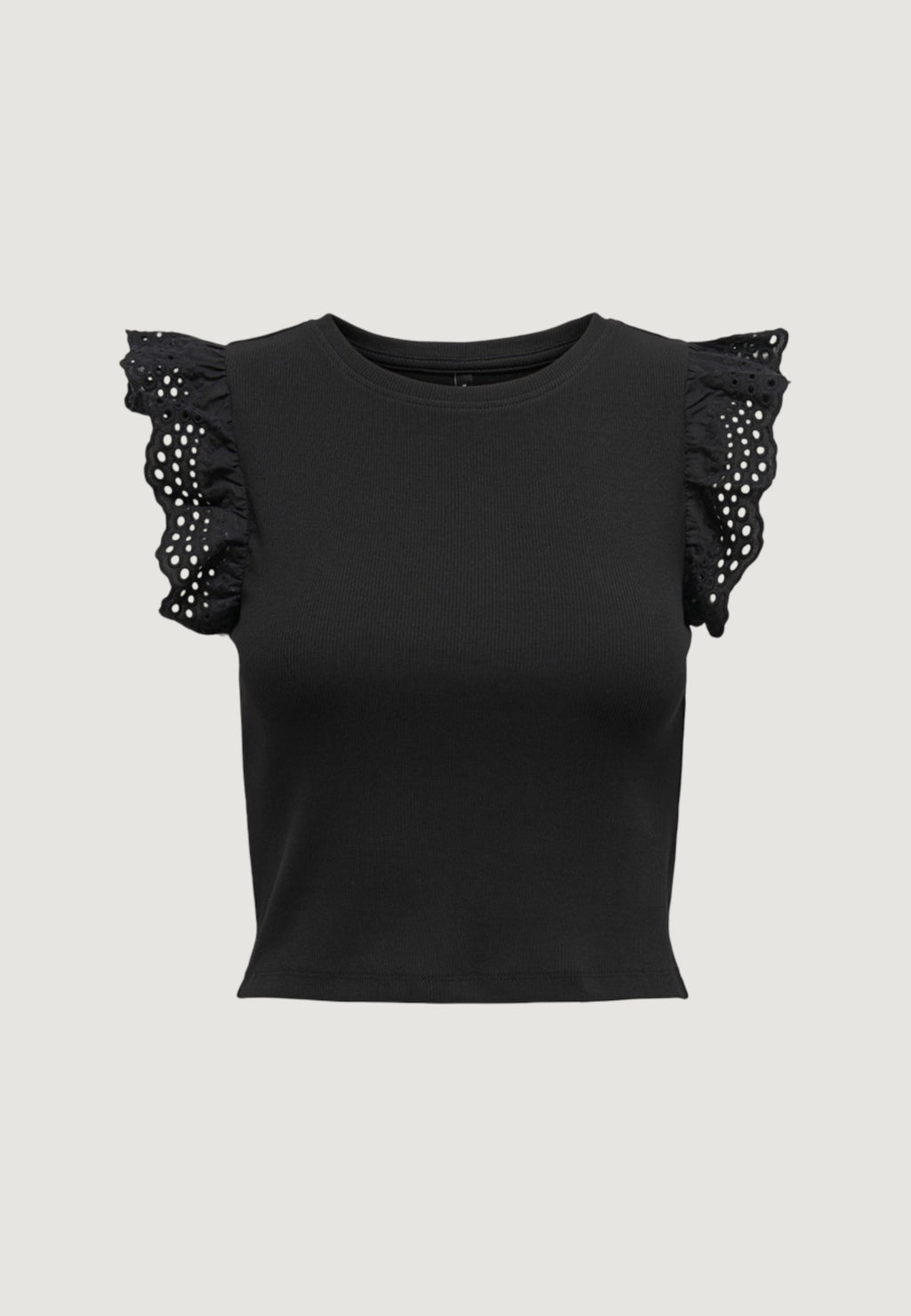 Top Only Onlmathilda S/L Lace Detail Jrs Noos