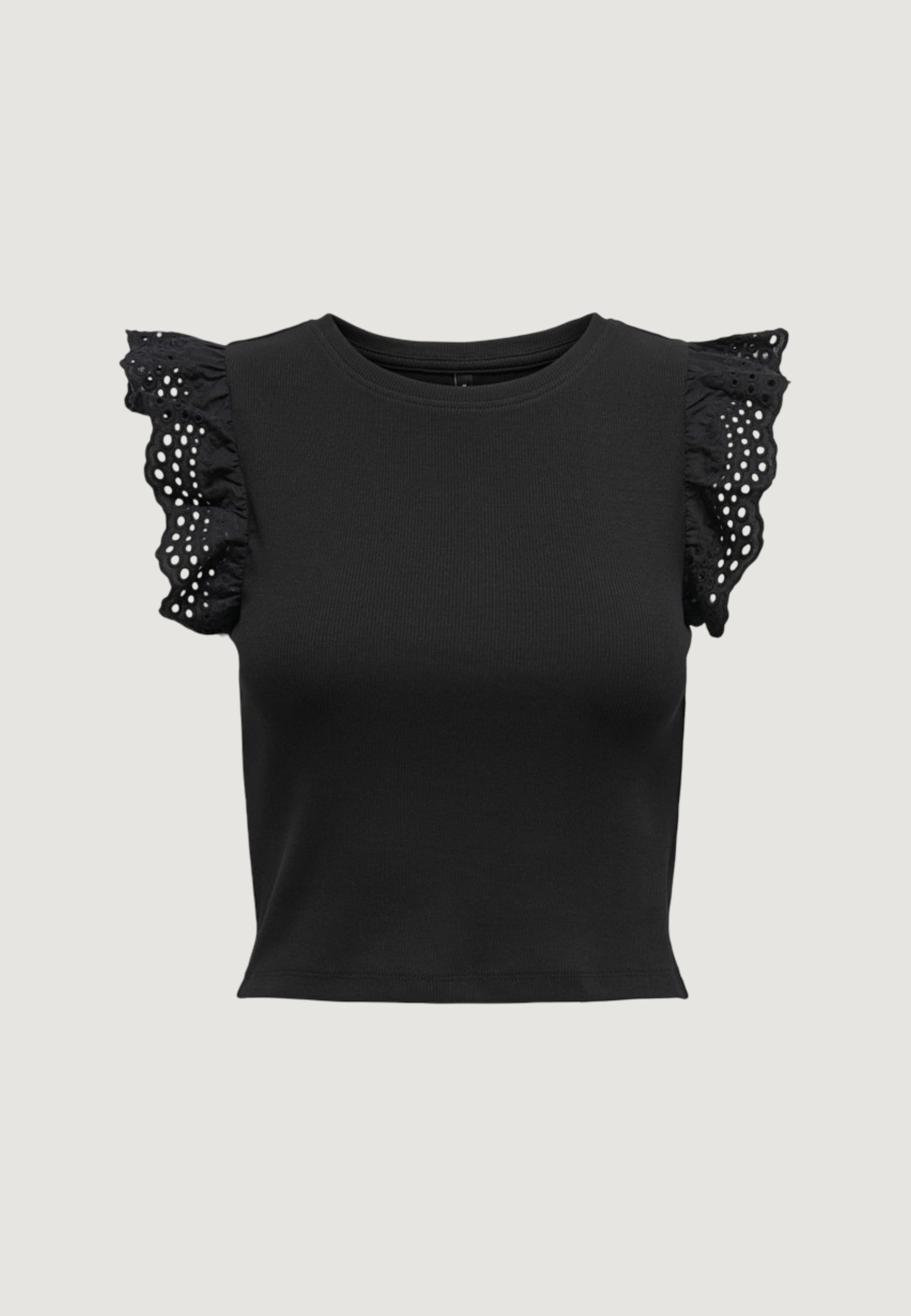 Top Only Onlmathilda S/L Lace Detail Jrs Noos