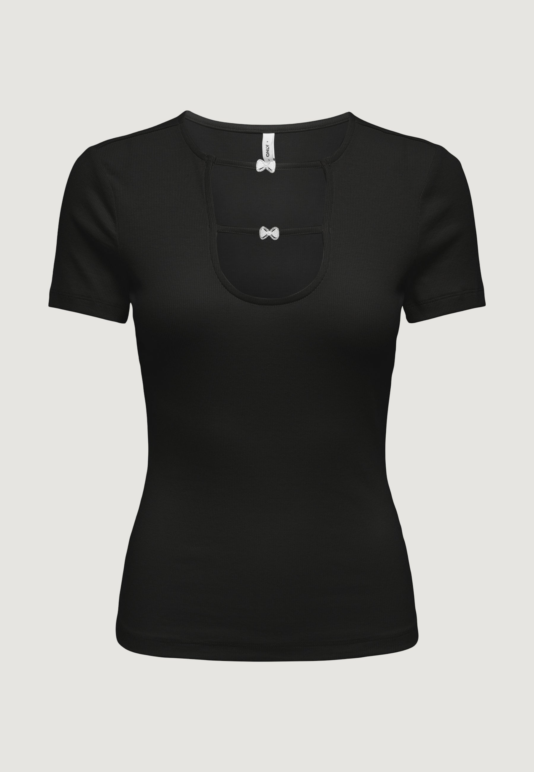 Top Only Onlrene Life S/S Open Emb. Jrs