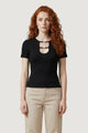 Top Only Onlrene Life S/S Open Emb. Jrs