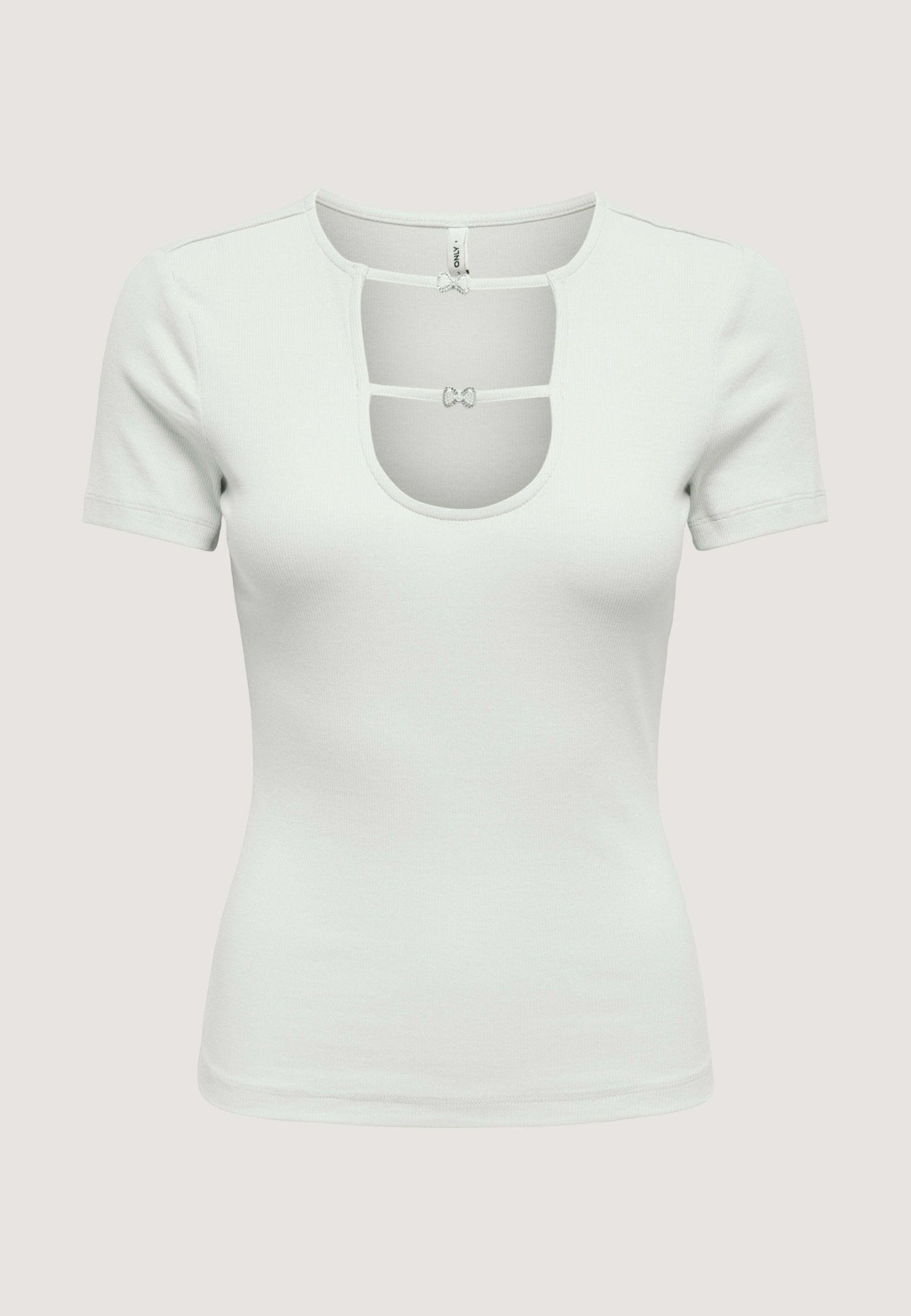 Top Only Onlrene Life S/S Open Emb. Jrs