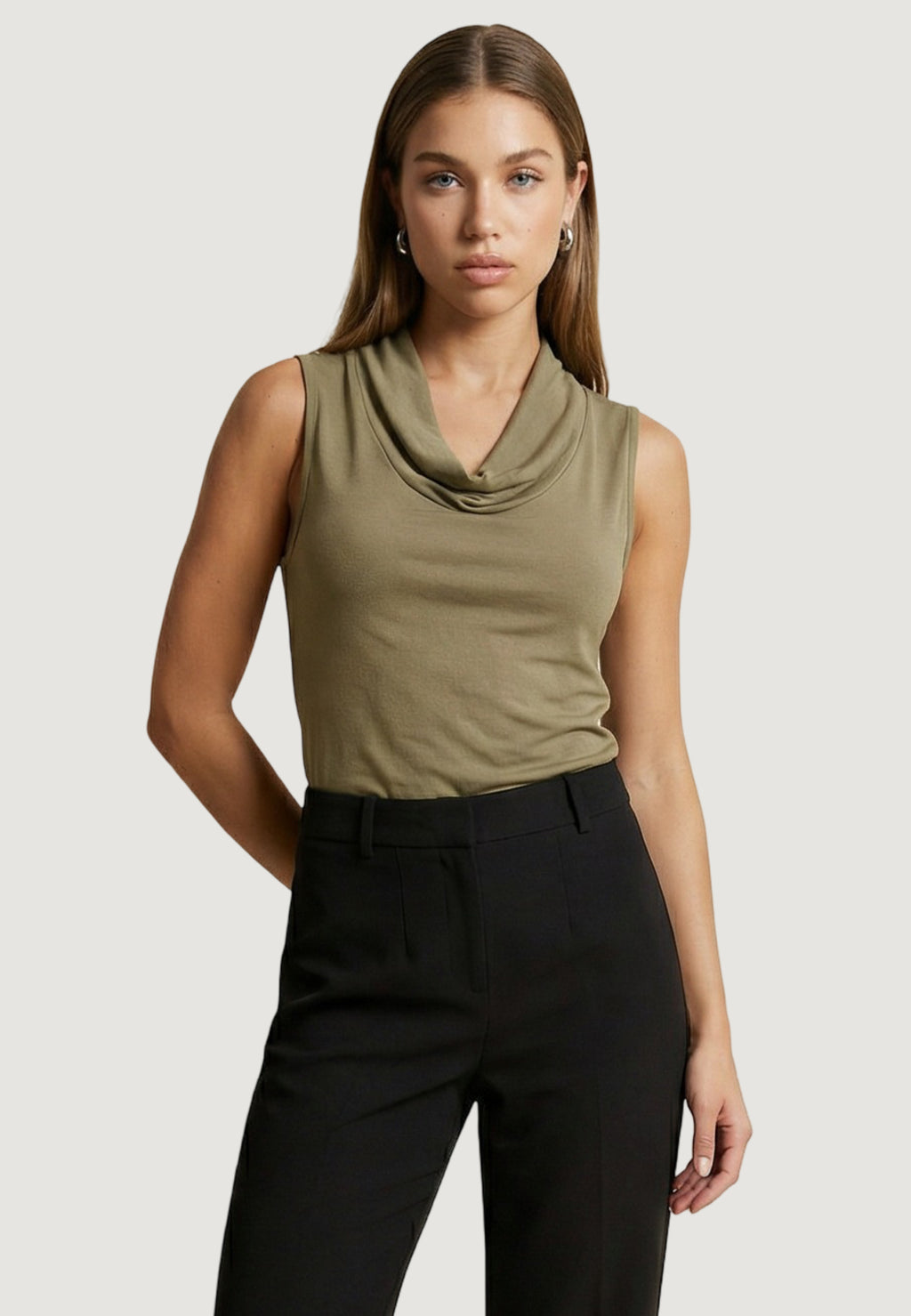 Top Only Onlhannah S/L Waterfall Jrs