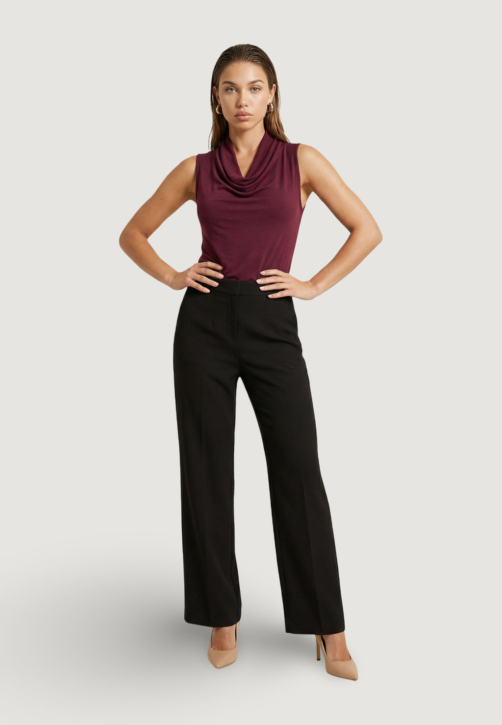 Top Only Onlhannah S/L Waterfall Jrs
