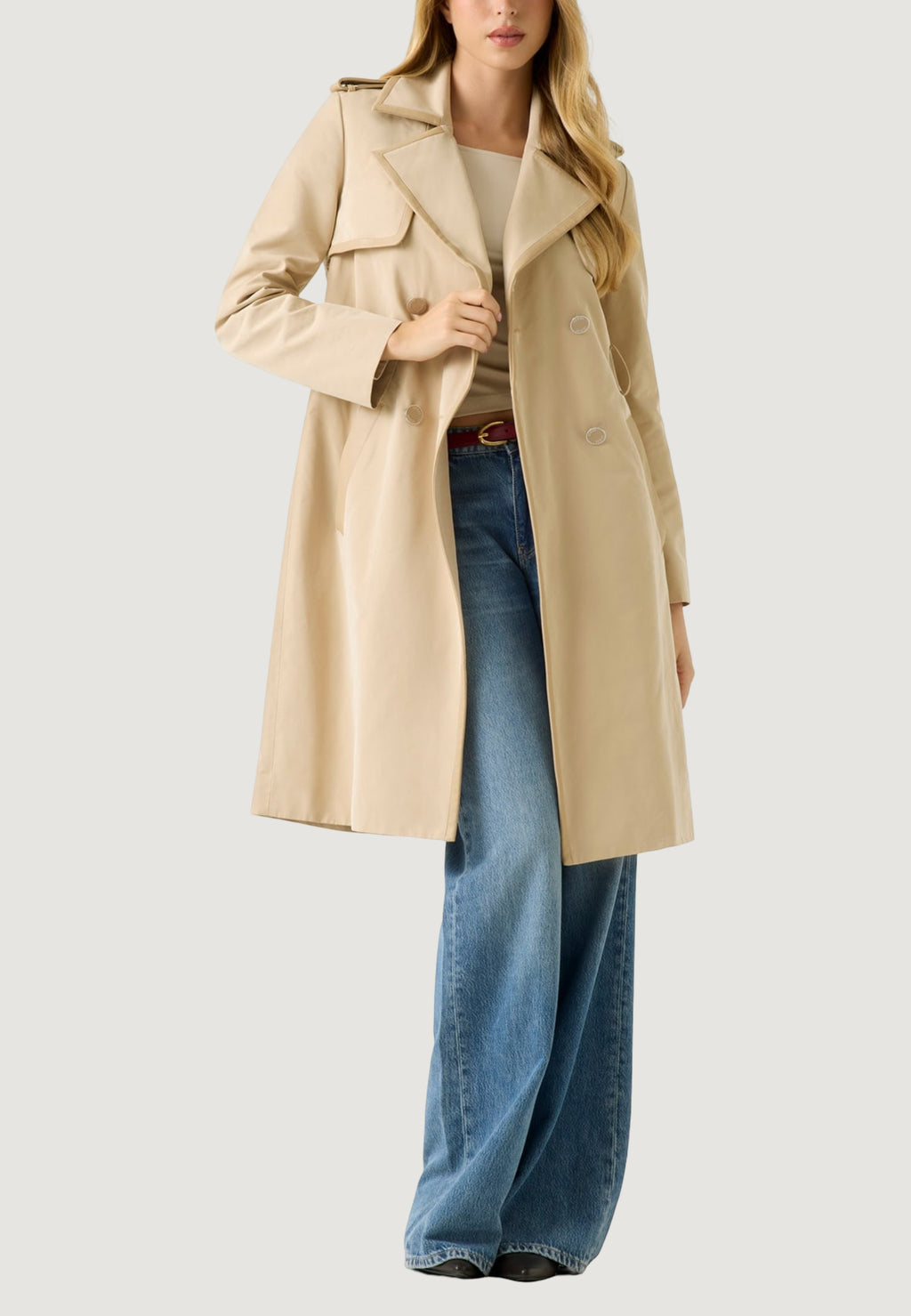 Trench Guess JENNY PU DETAILS