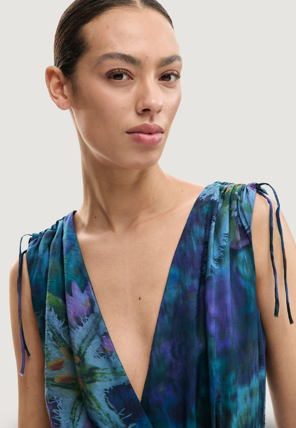 Tutina Desigual JUMPSUIT_FLORESAZUL