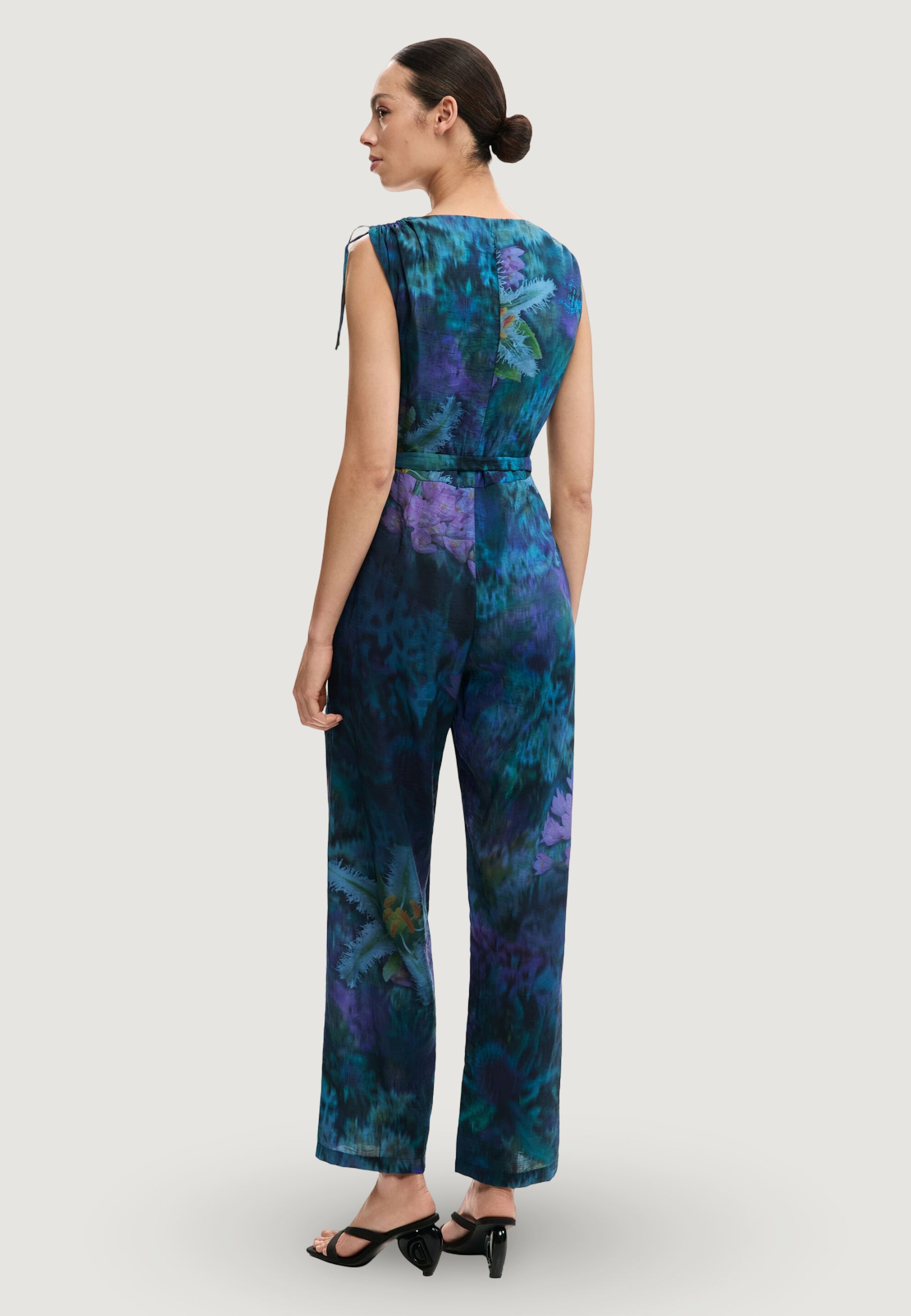 Tutina Desigual JUMPSUIT_FLORESAZUL