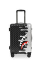 Valigia Sprayground SILVER SIDE DRIP BLACK CHECK CARRY-ON HARD LUGGAGE