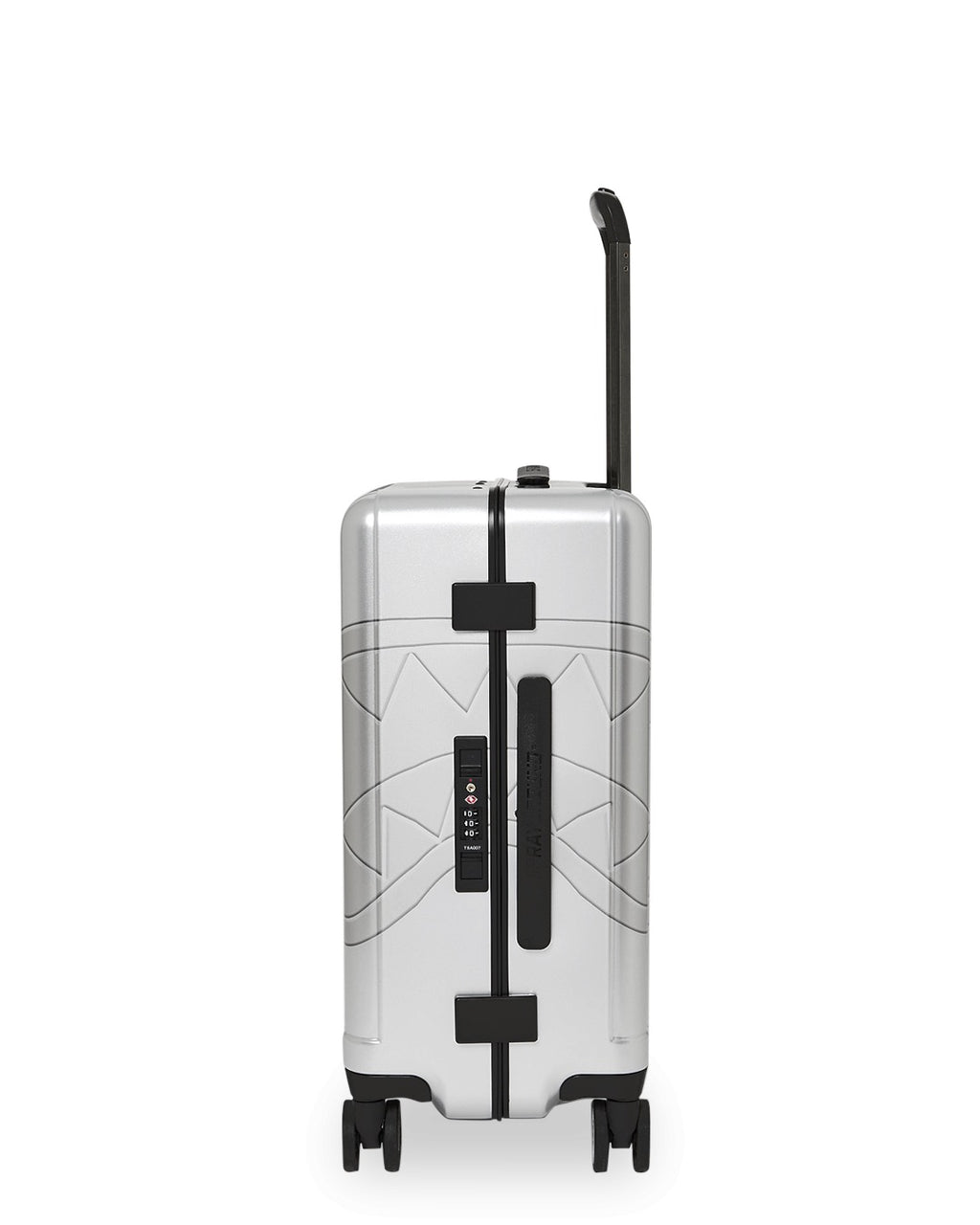 Valigia Sprayground SILVER SIDE DRIP BLACK CHECK CARRY-ON HARD LUGGAGE