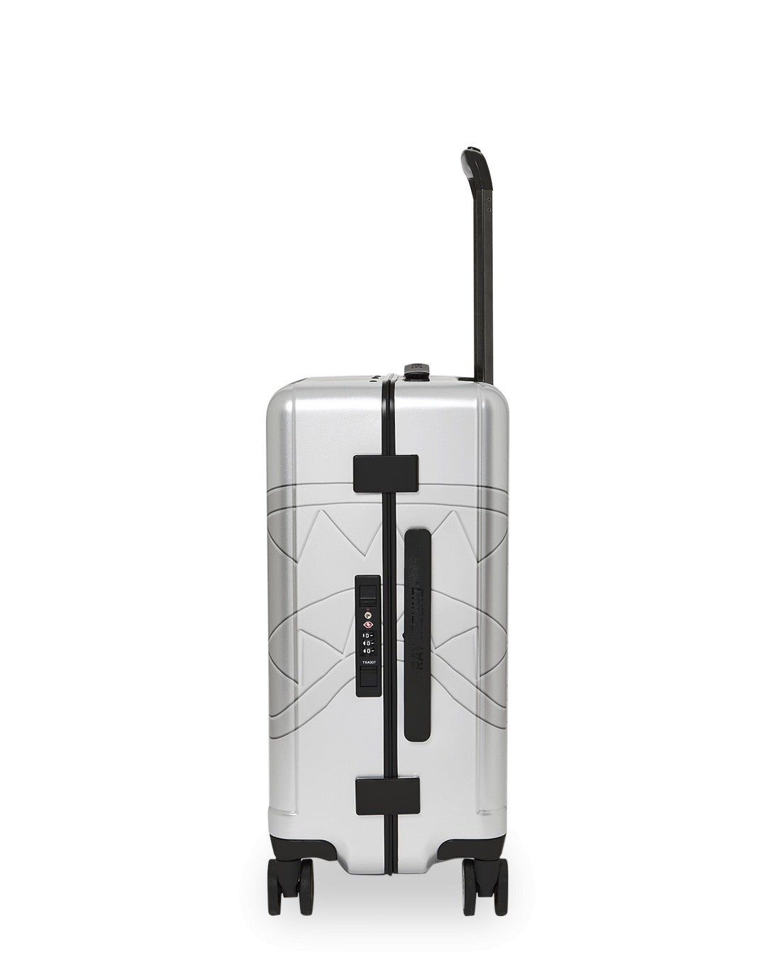 Valigia Sprayground SILVER SIDE DRIP BLACK CHECK CARRY-ON HARD LUGGAGE