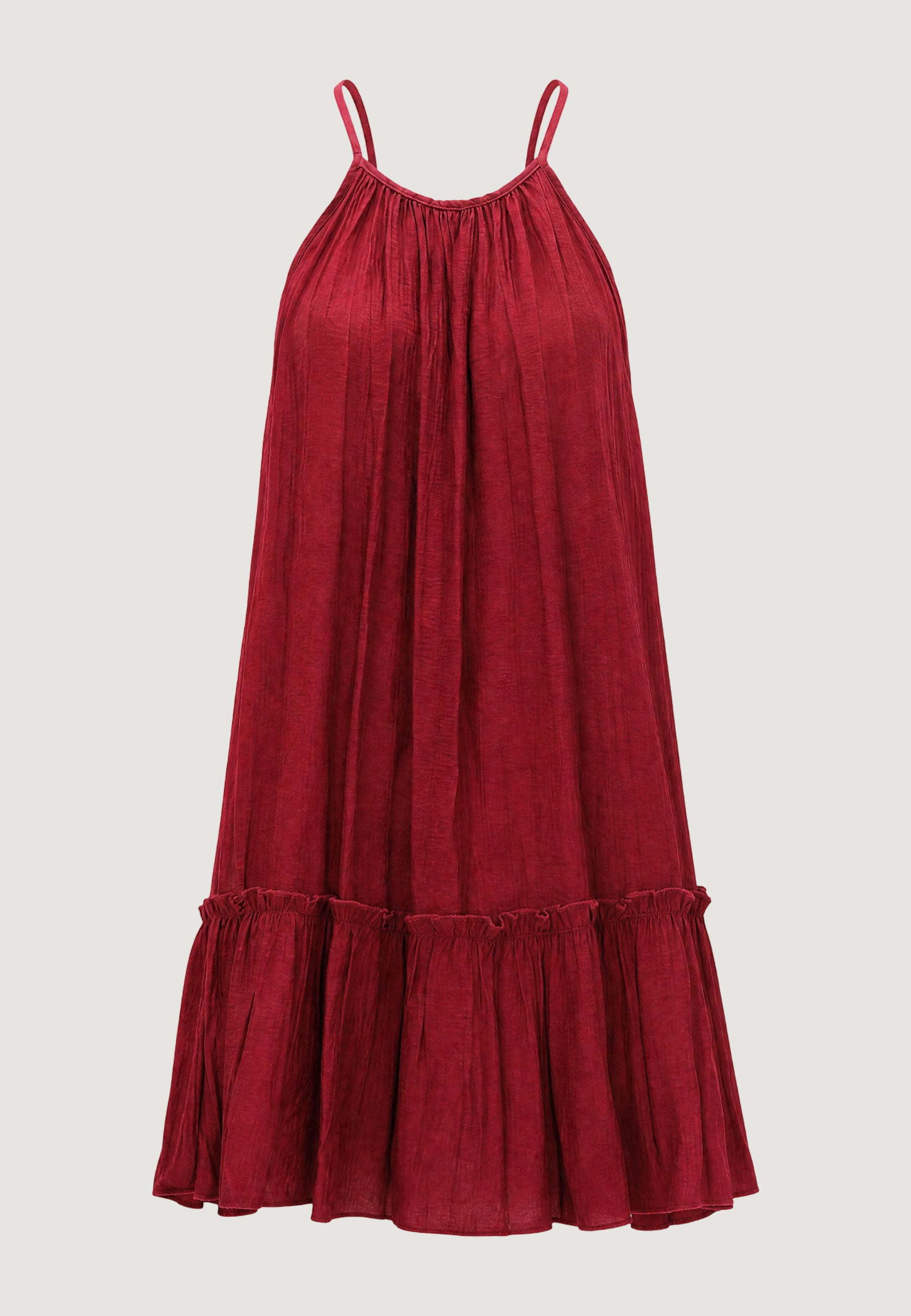 Vestito corto I am Abito Svasato crinkle Marrone