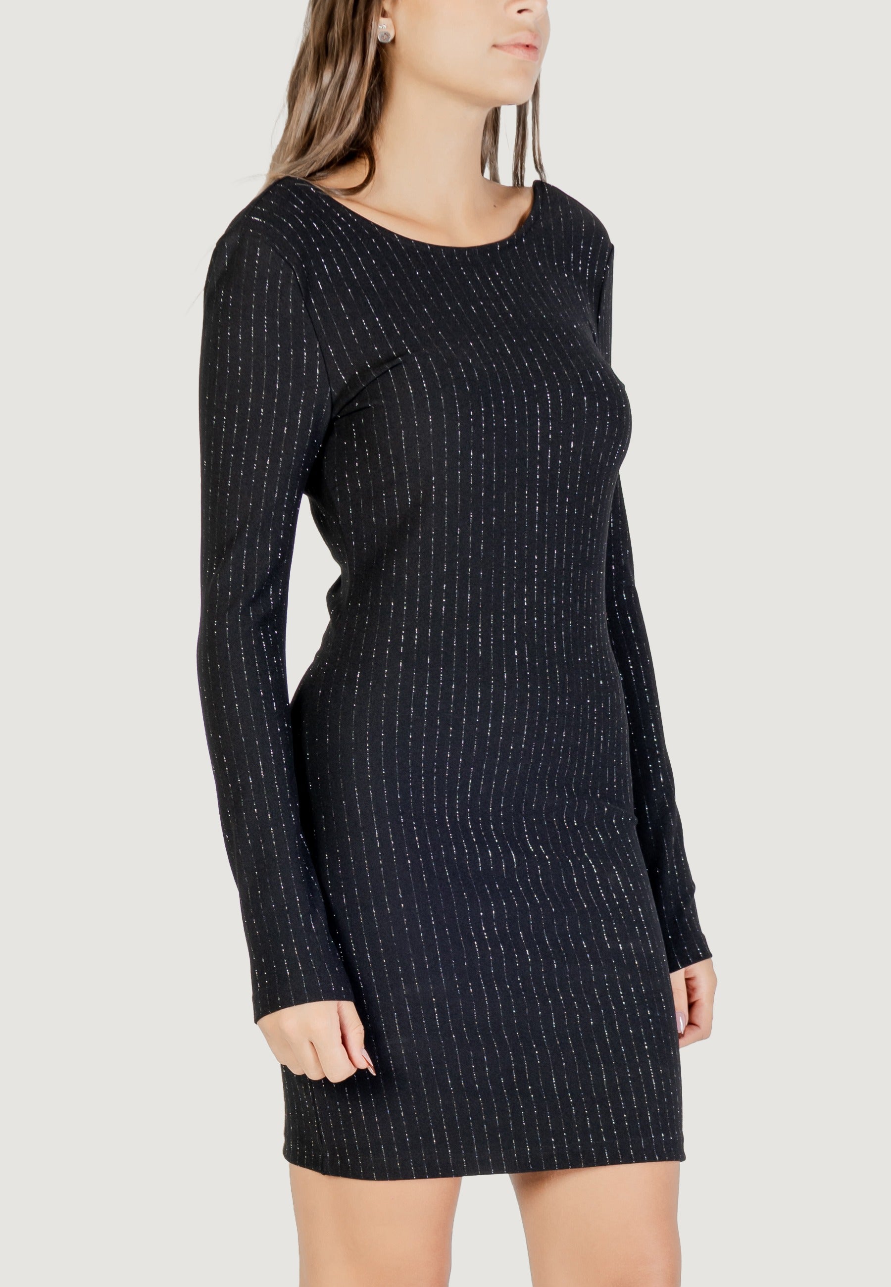 Vestito corto Jacqueline de Yong Jdymary L/S Lurex Openback Dress Jrs Dia