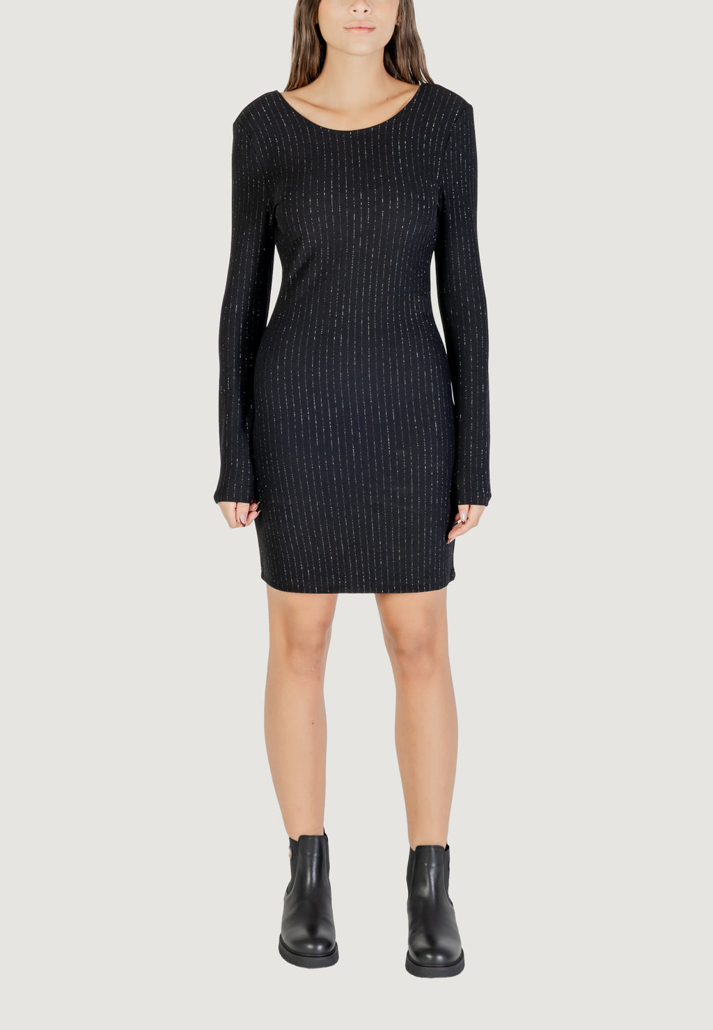 Vestito corto Jacqueline de Yong Jdymary L/S Lurex Openback Dress Jrs Dia