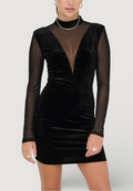 Short dress Only Onlsmooth L/S Mesh Mix Short Dress Jrs