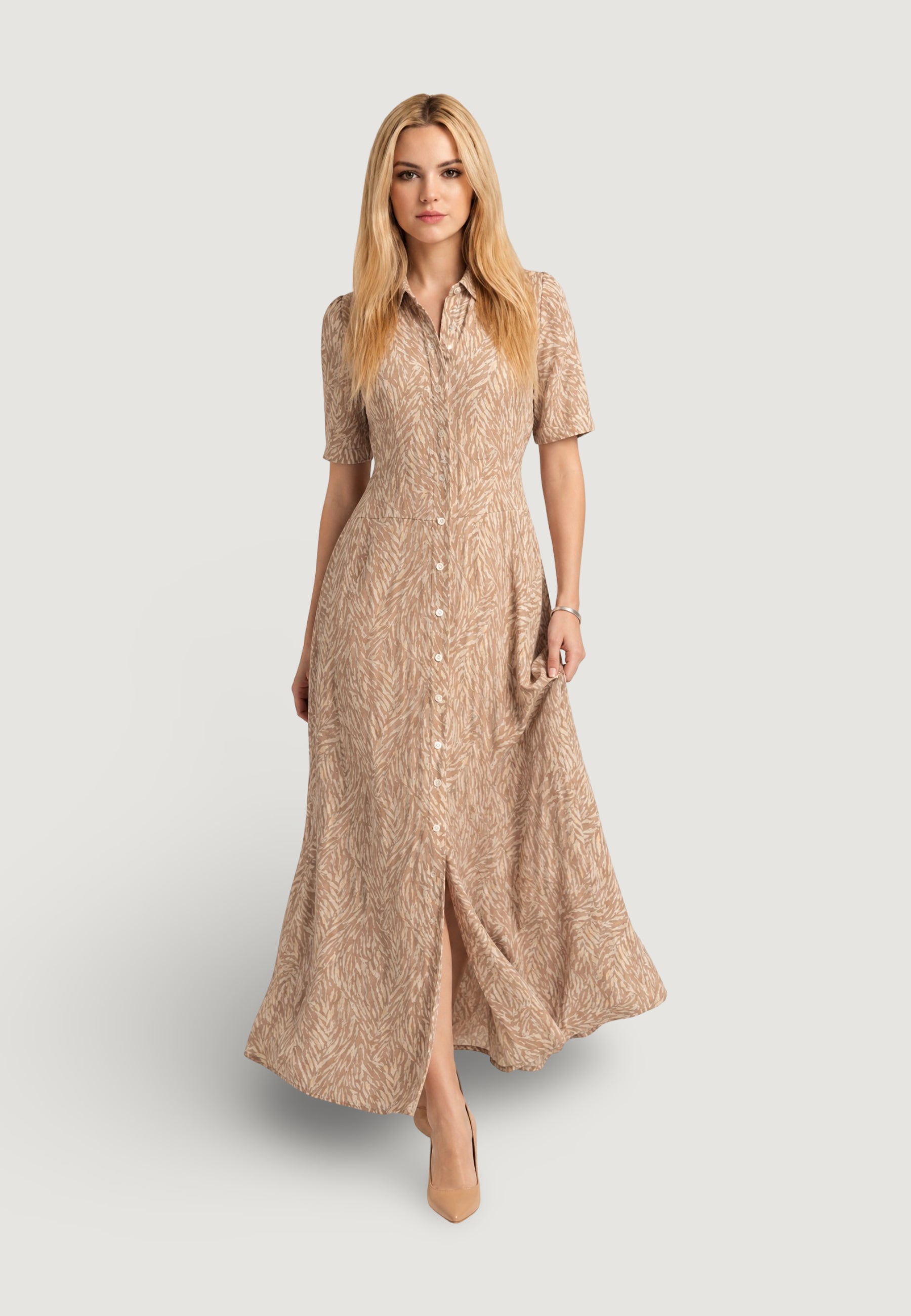 Long dress Ayfee ABITO CHEMISIER LUNGO CON CINTURA