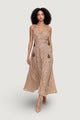Vestito lungo Ayfee ABITO SCOLLO MARYLIN CON TASSEL