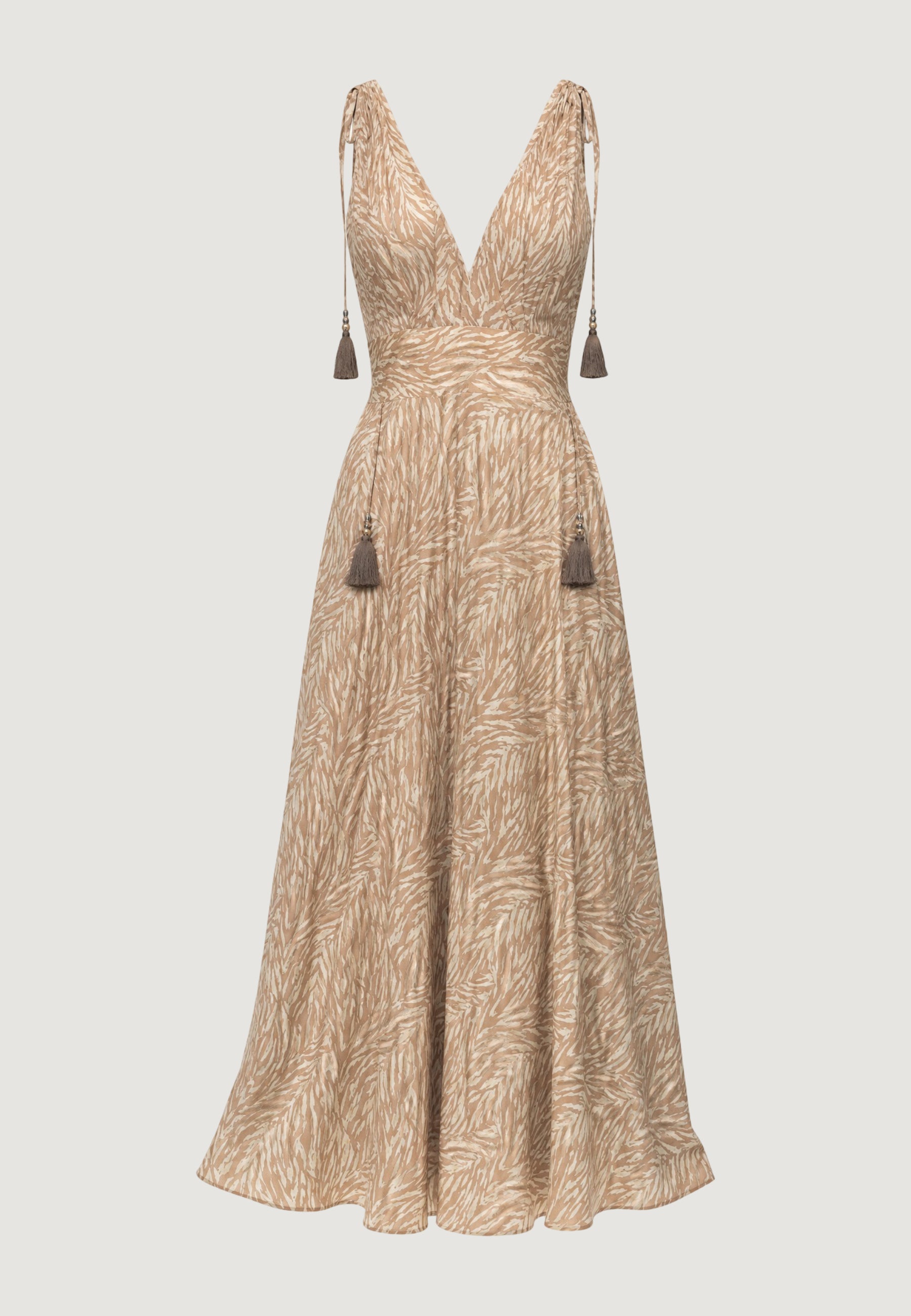 Vestito lungo Ayfee ABITO SCOLLO MARYLIN CON TASSEL