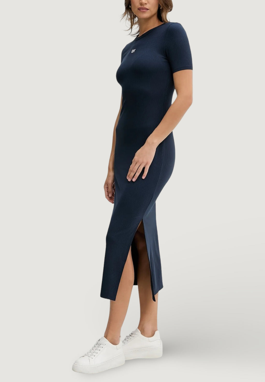 Long dress Calvin Klein Jeans A - MODAL RIB SS DRE